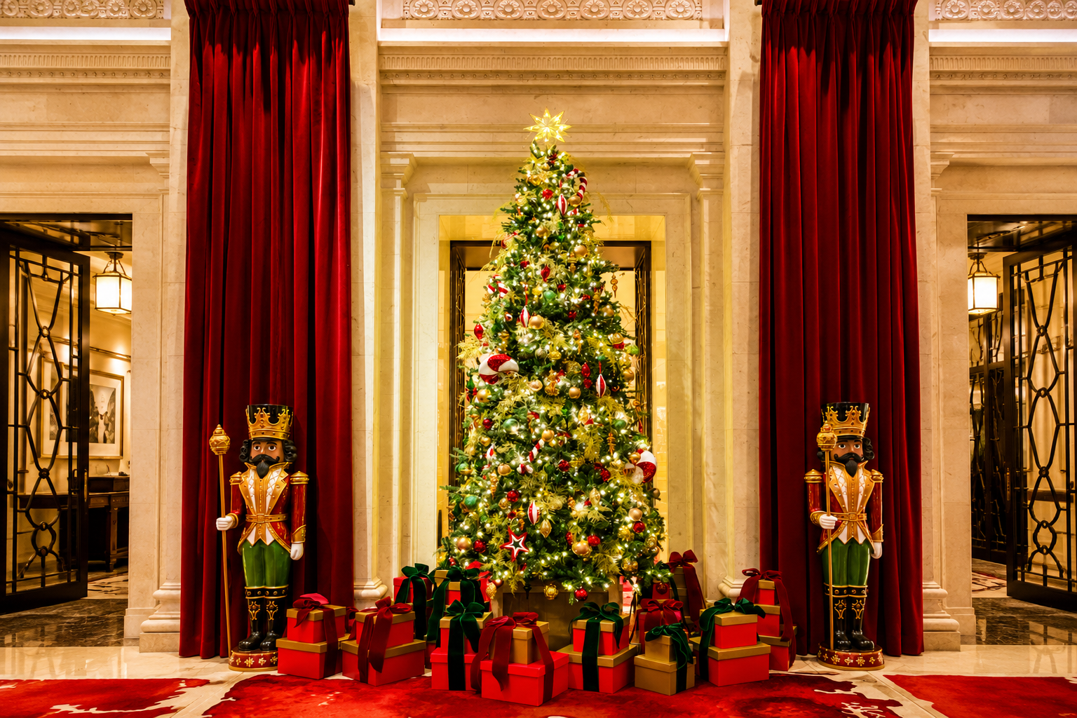 The stunning Christmas tree at 10 Trinity square