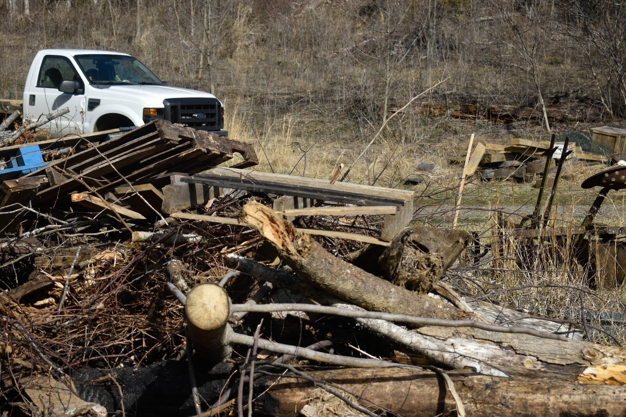 While the urban areas of nearby Boone had mostly recovered since Hurricane Helene, Full Moon was still busy working to clear out debris left by the storm.