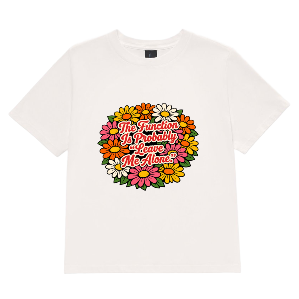 "Leave Me Alone" Women's Heavyweight Garment Dye Tee Bella + Canvas 6110GD