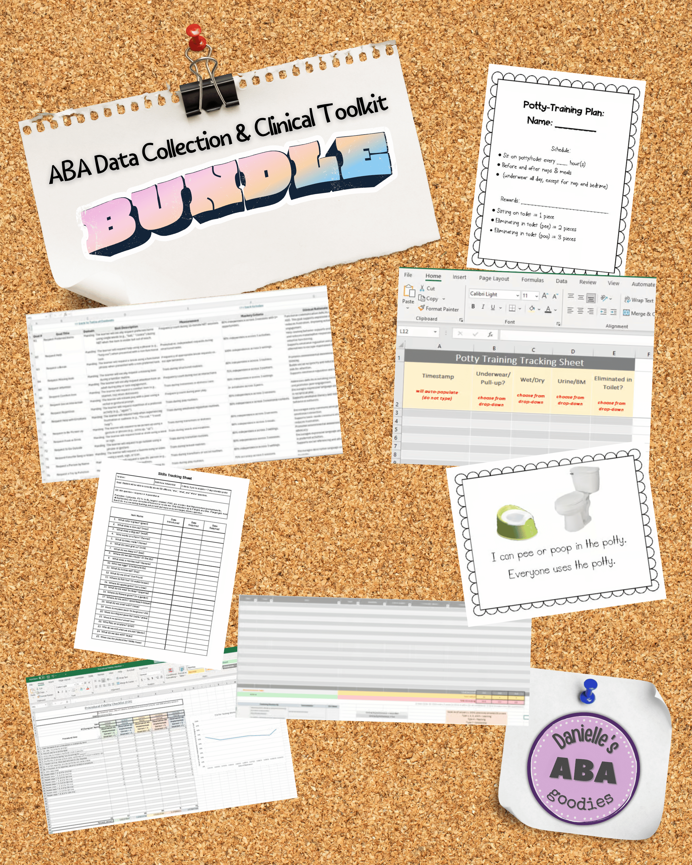*BUNDLE* ABA Data Collection & Clinical Toolkit BCBA Speech OT Autism ASD EC