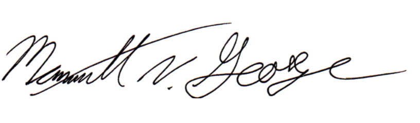 Signature text that reads 'Nevaun H. George' in cursive handwriting.