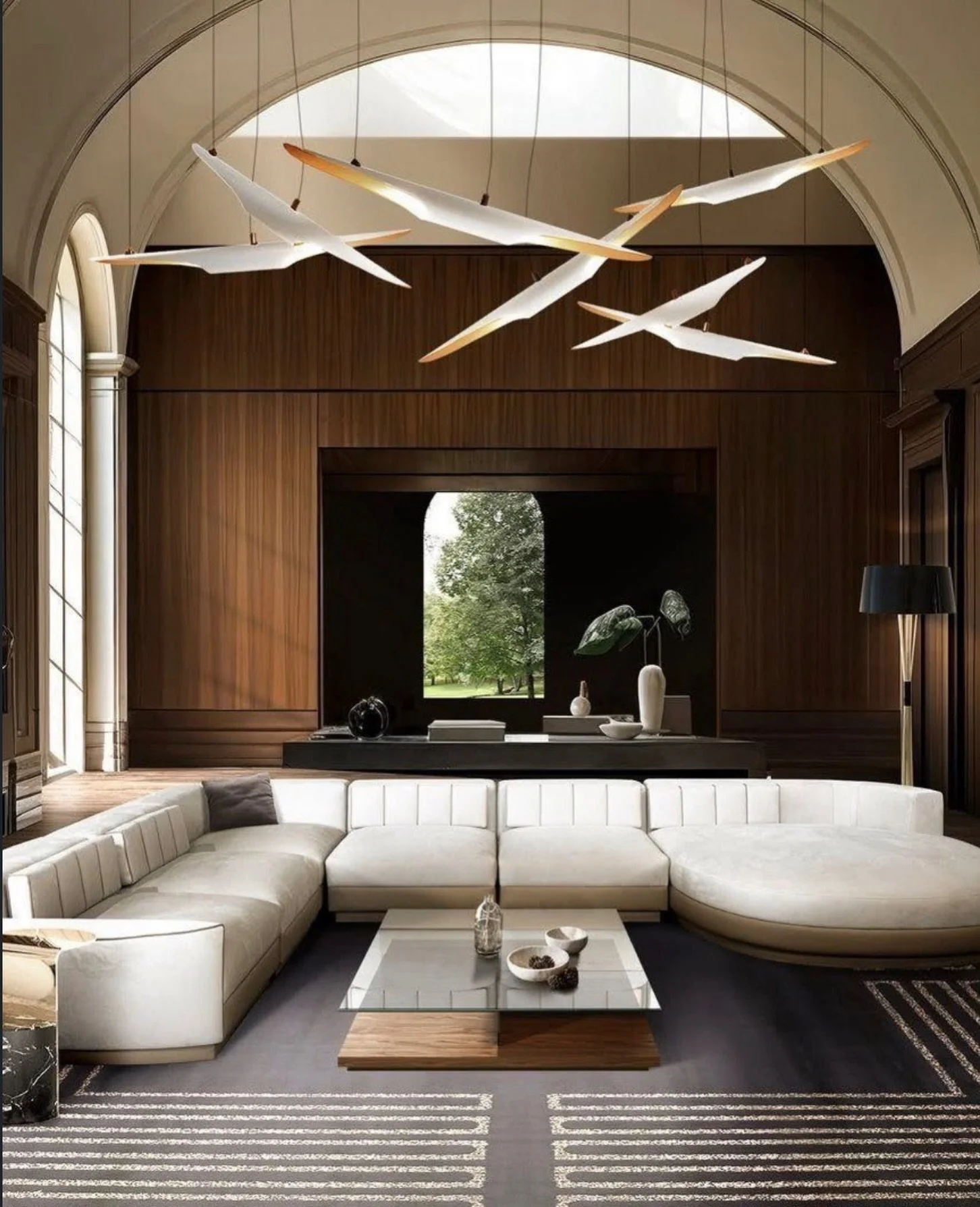 Timeless elegance and unmatched comfort in this beautiful space by @covethouse_ and @caffelattehome 💙