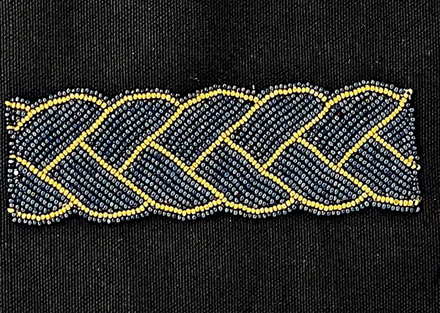 Beaded braid applique sample