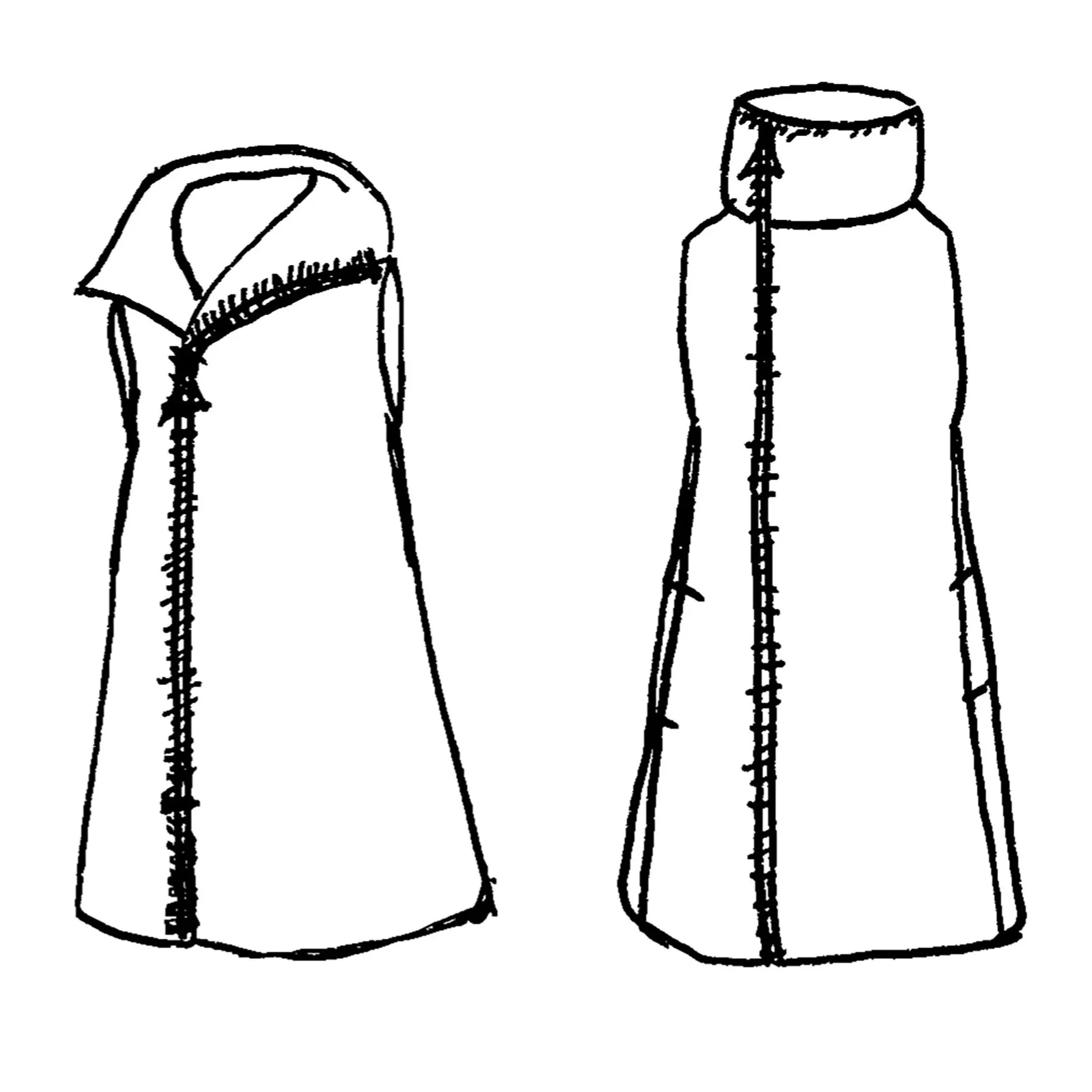 FANG Vest Initial Sketch