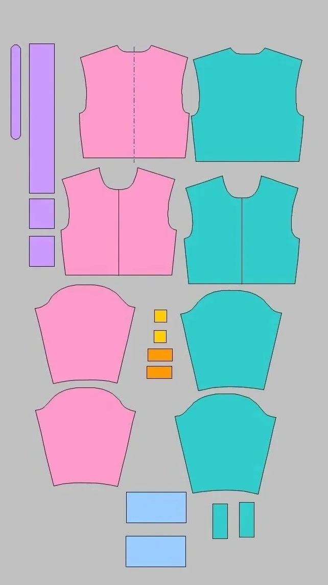 BRAID Varsity Jacket Pattern Plot in Optitex