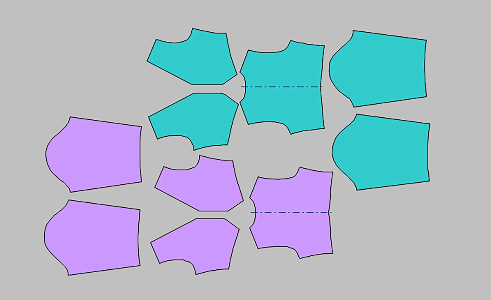 QUILT Bolero pattern plot in Optitex