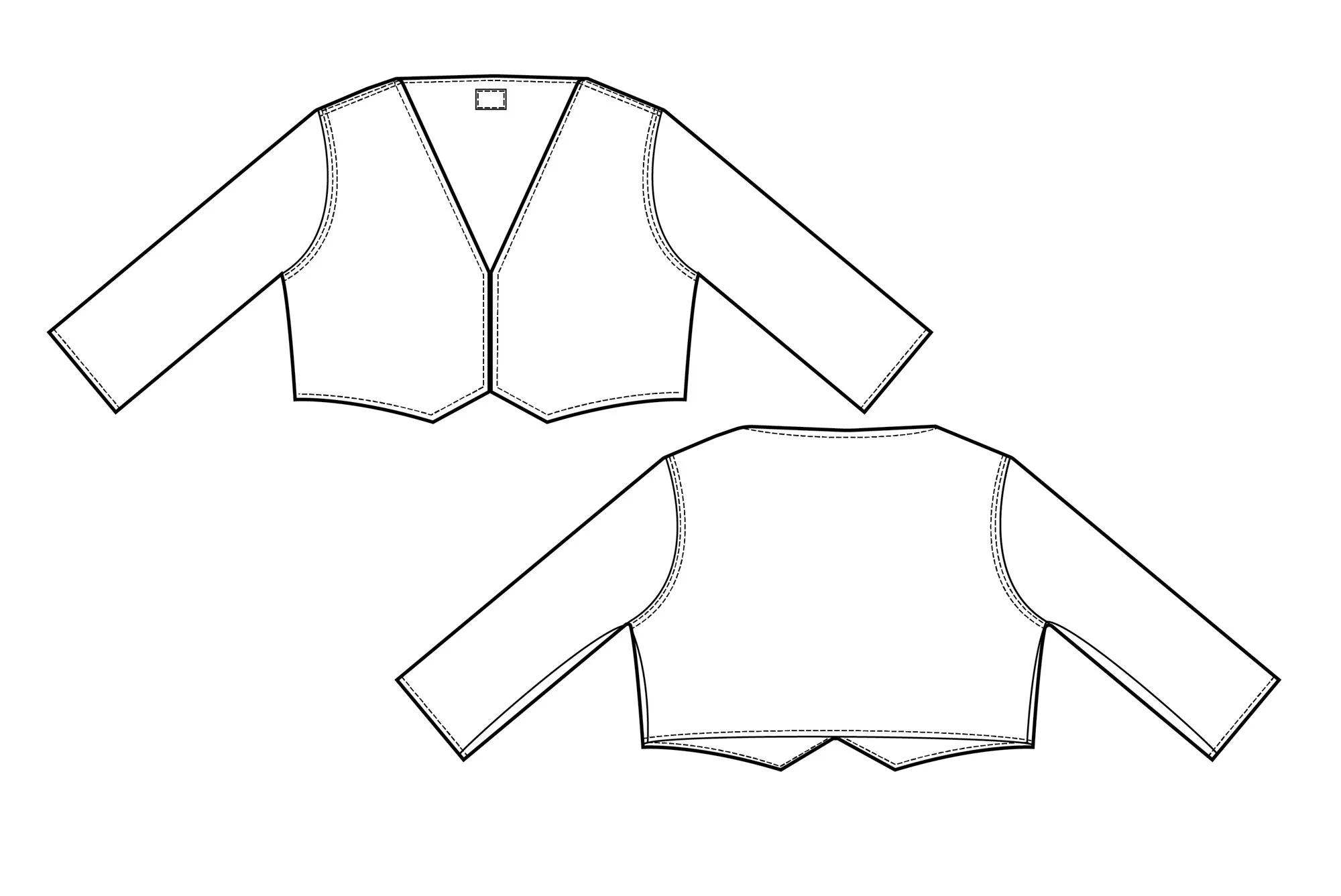 QUILT Bolero Technical Sketch