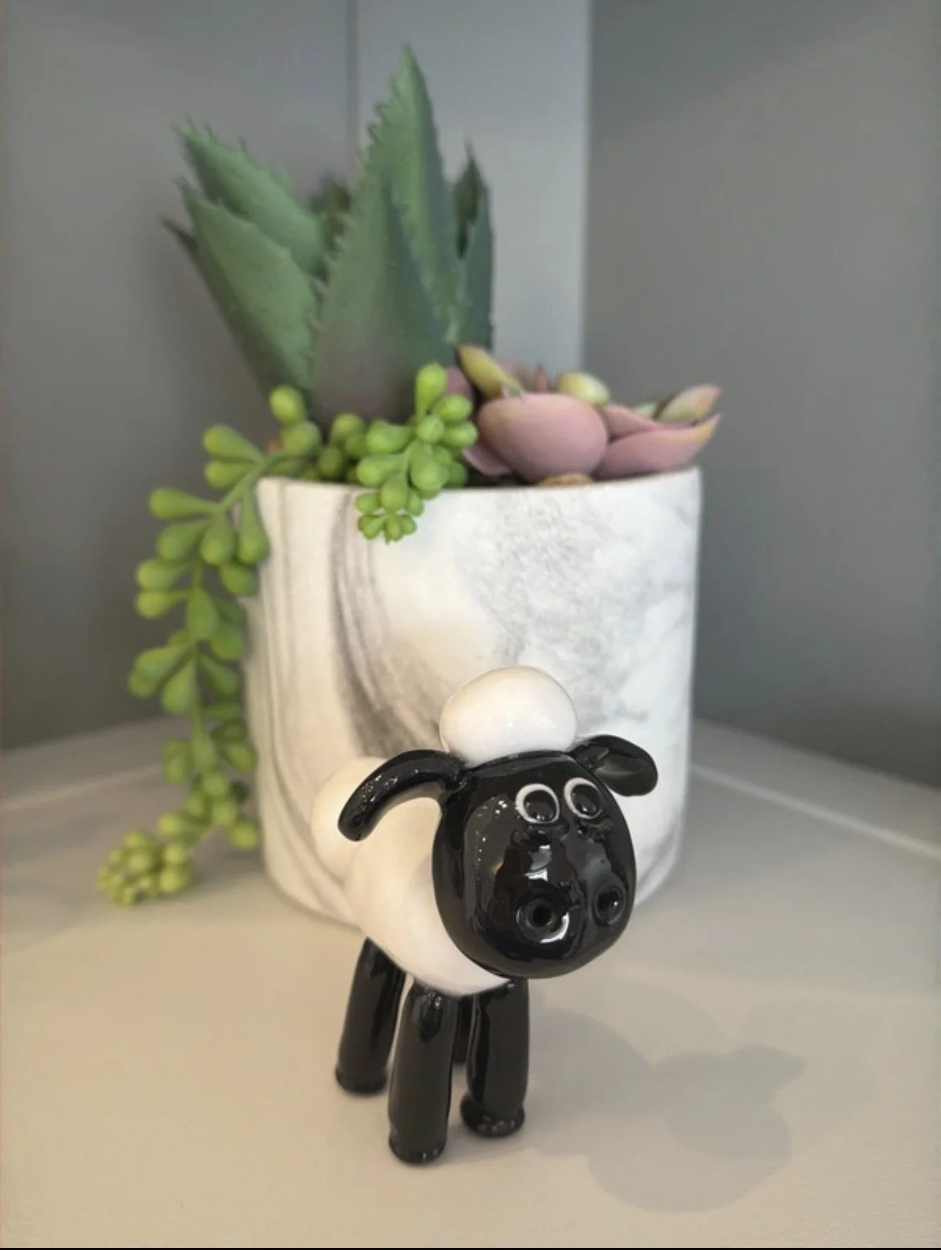 Shaun the Sheep Inspired Figure