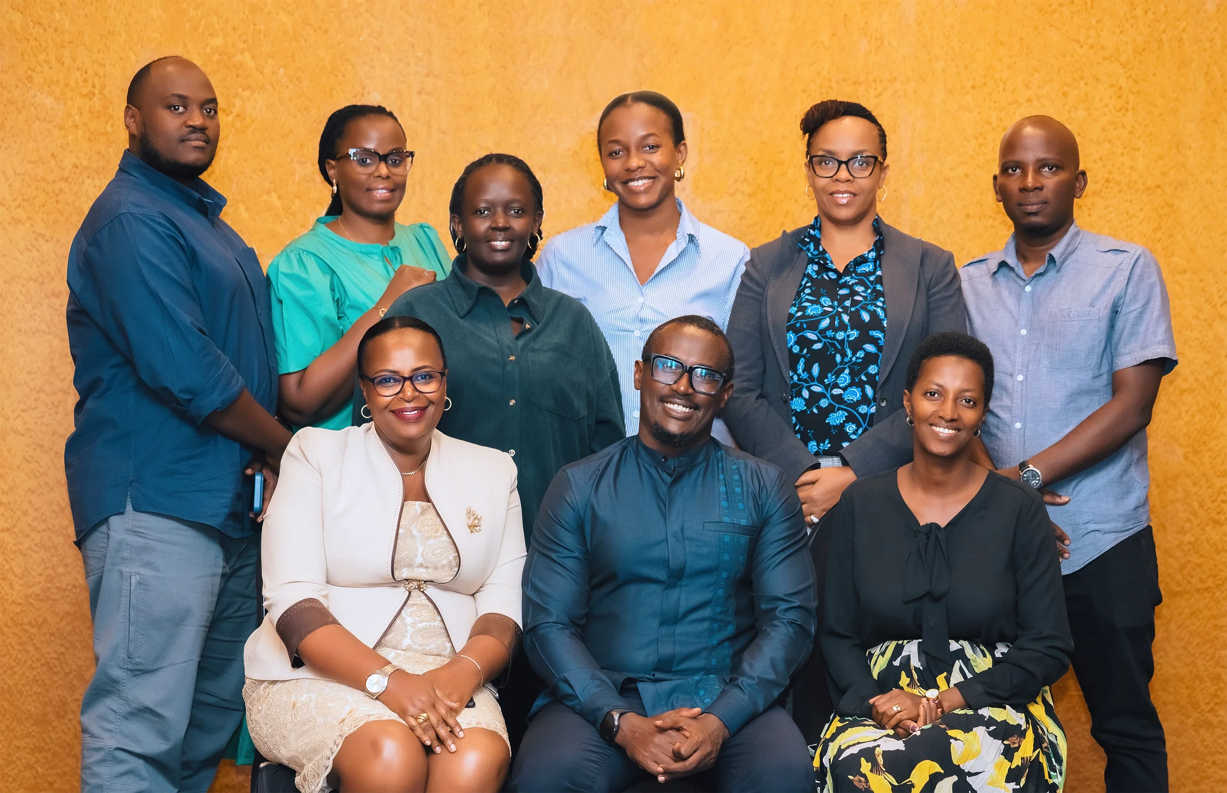 TCP Africa Team group photo of 9 members of the TCP Africa team