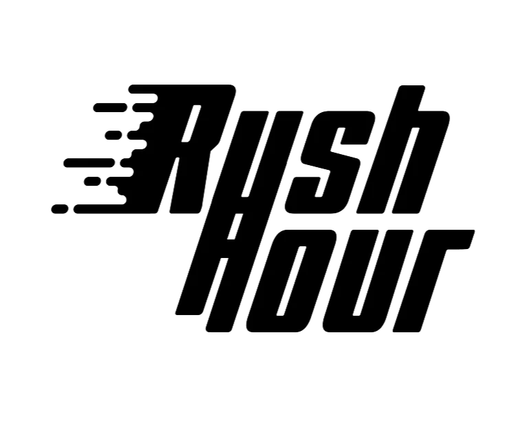 Rush Hour logo in bold italic lettering, an independently owned business in the West Seattle Junction neighborhood