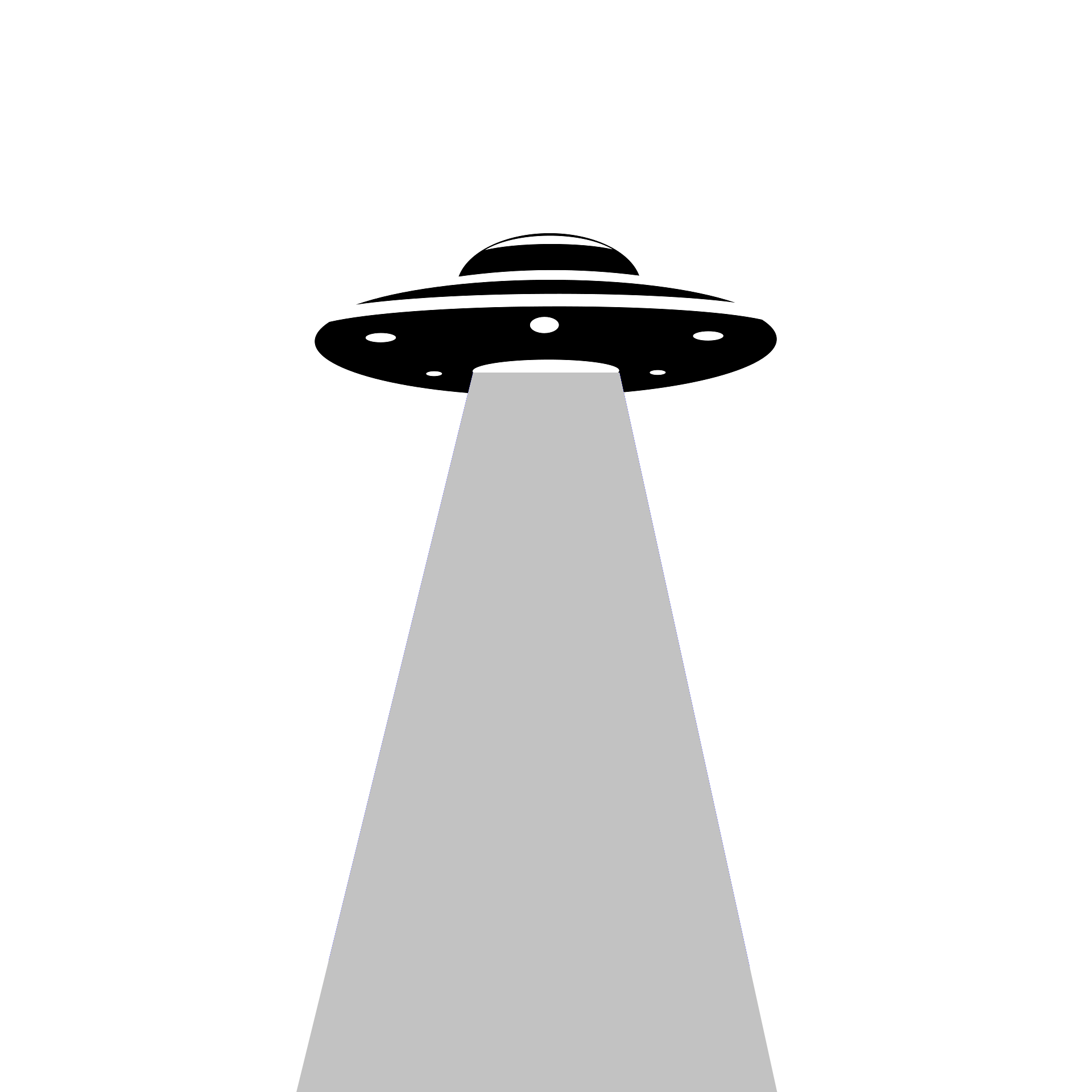 UFO beaming down light icon for The Classic Sci-Fi Book Club