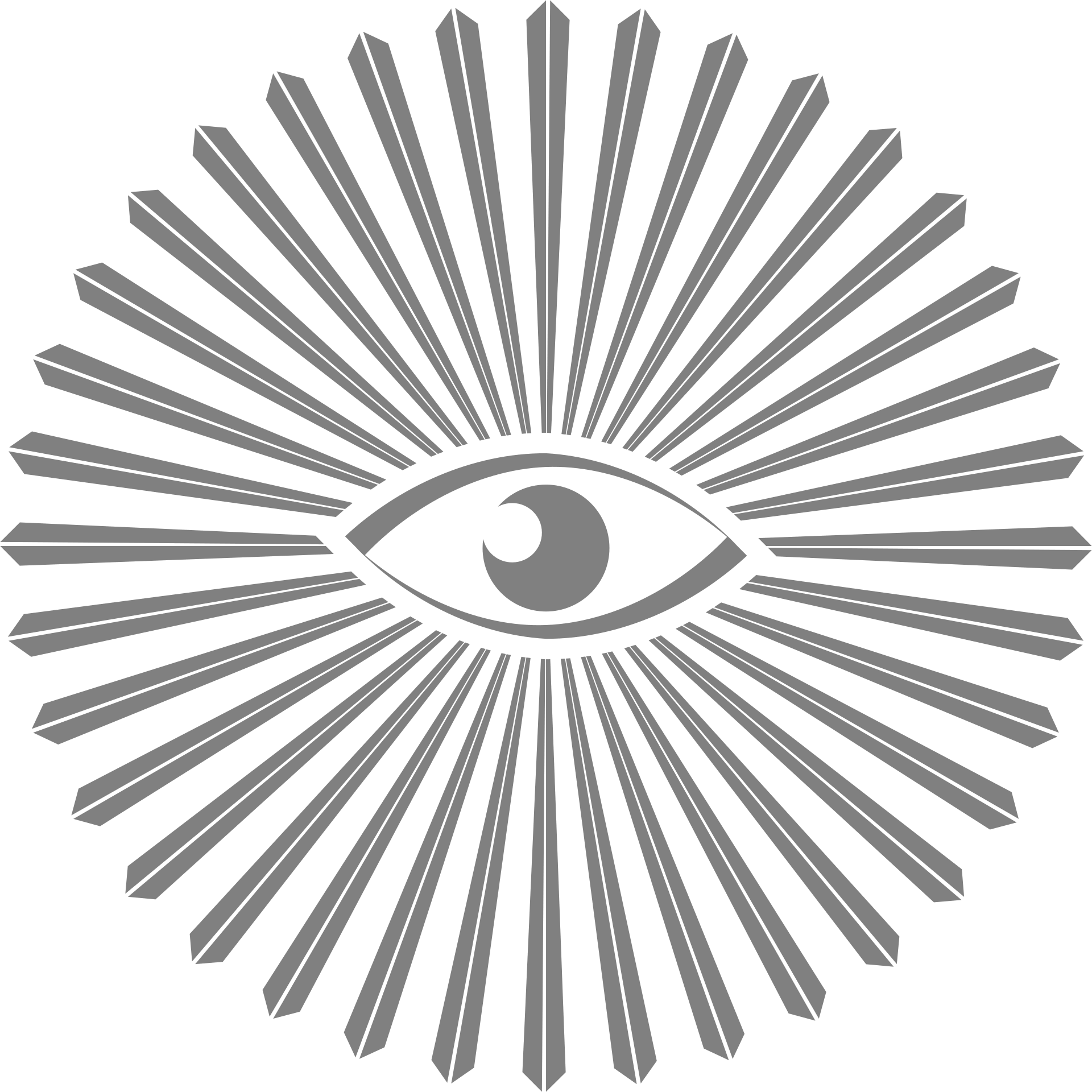 Radiating eye illustration icon for The Strange & Unusual Book Club