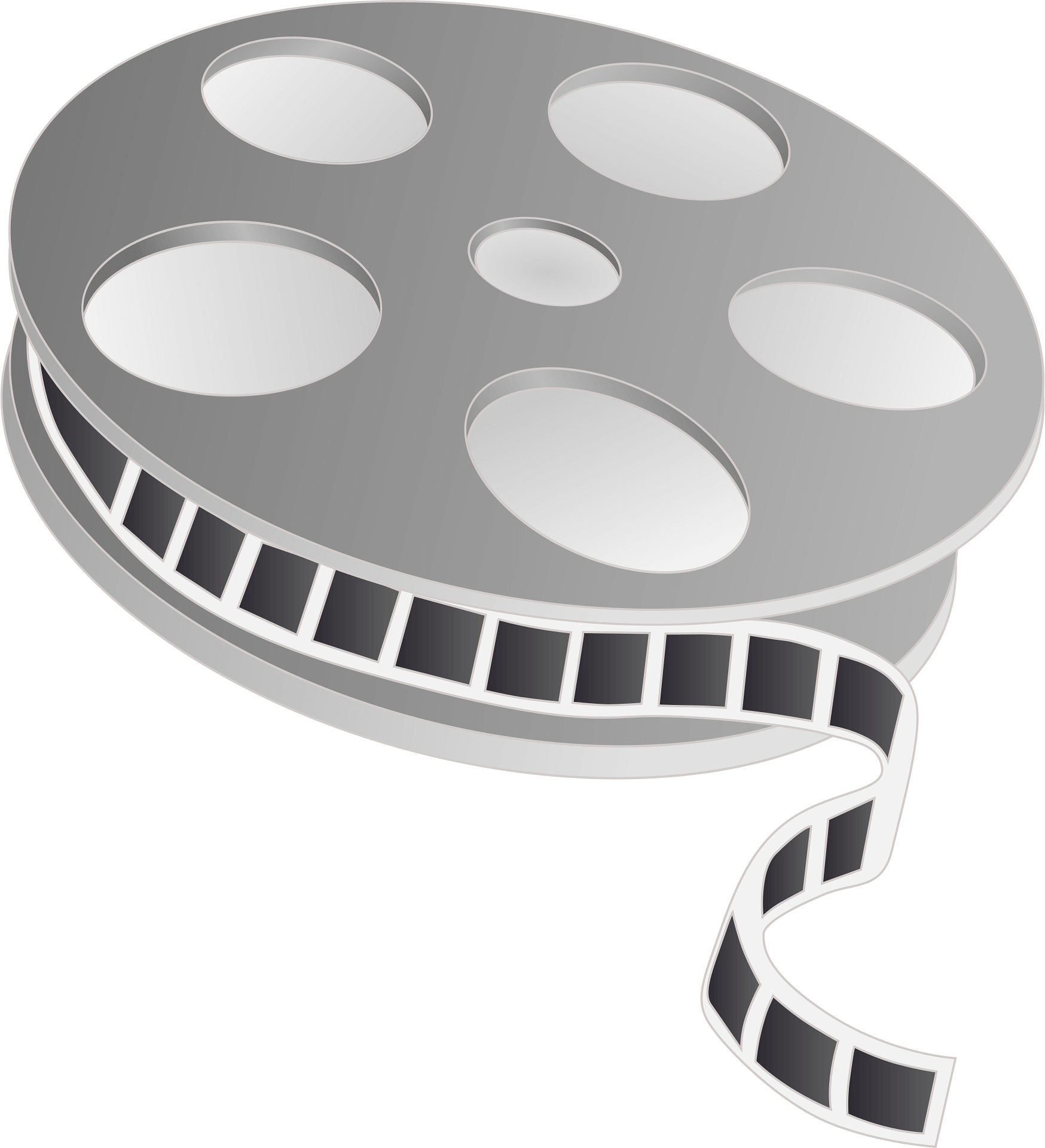 Film reel illustration, icon for the Classic Novels and Movies Book Club at Paper Boat Booksellers in West Seattle