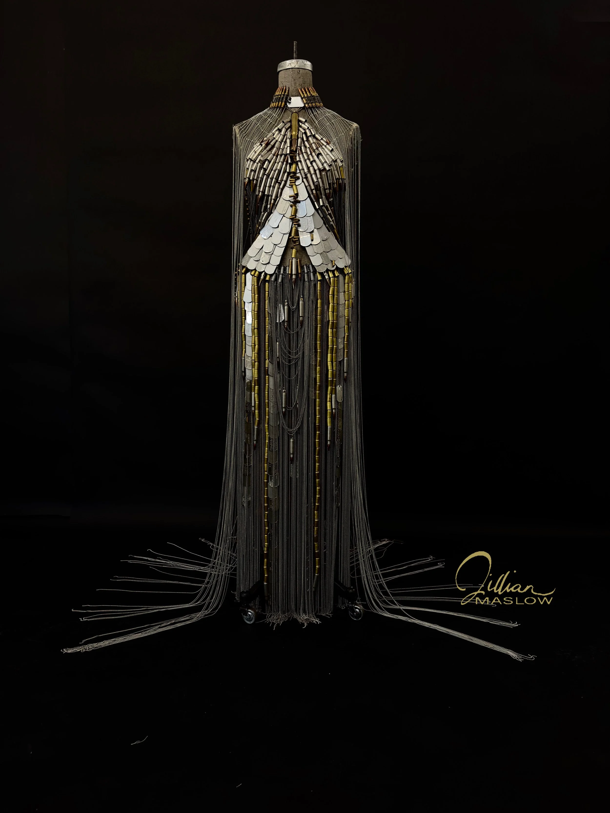 Target:Peace Sculptural Gown without ribbons