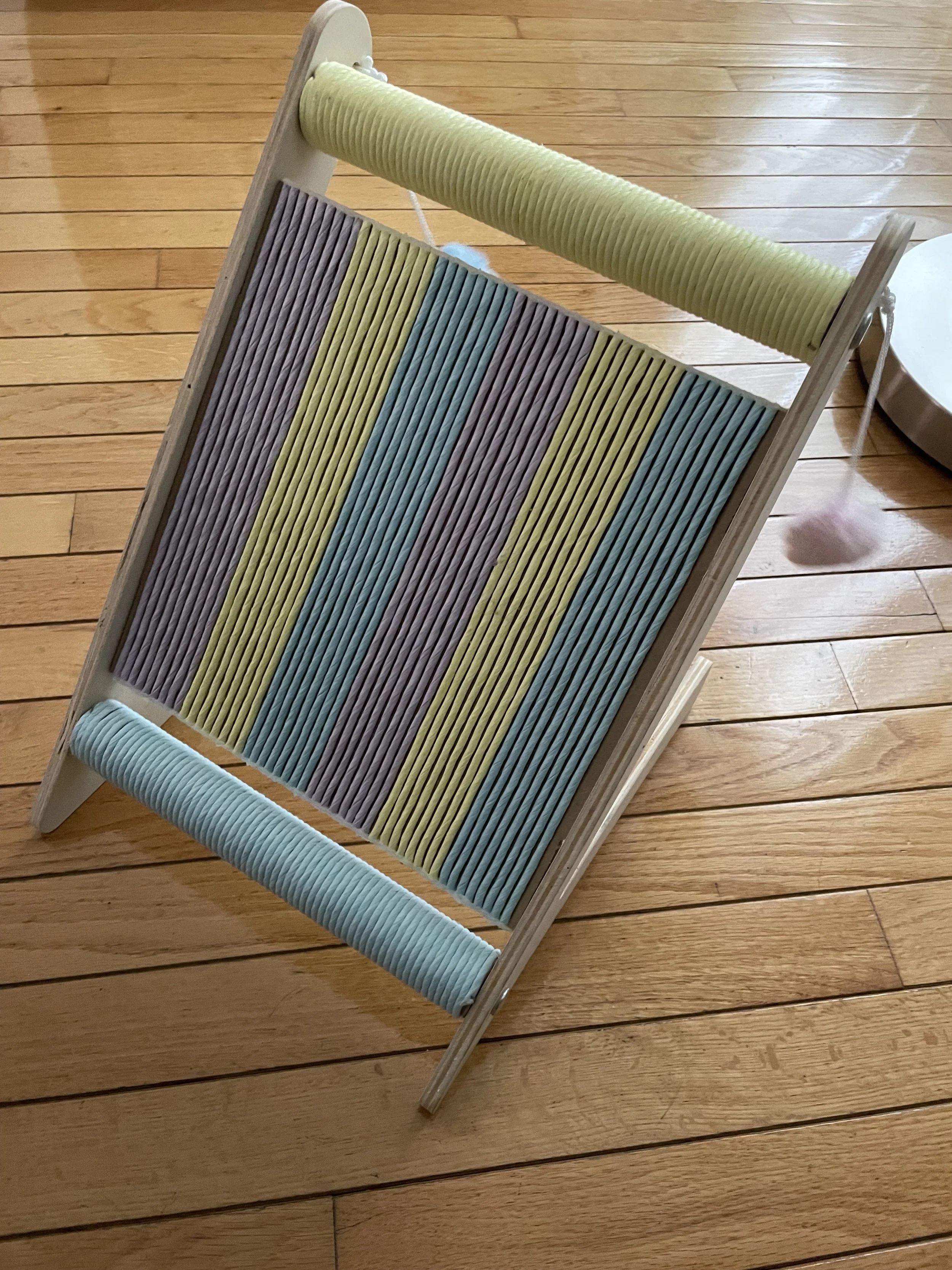  The original cat toy used to make the Scratching Post! It was originally a birthday gift for my cat, but she refuses to use it for some reason… (Photo by Bianca Delmar) 