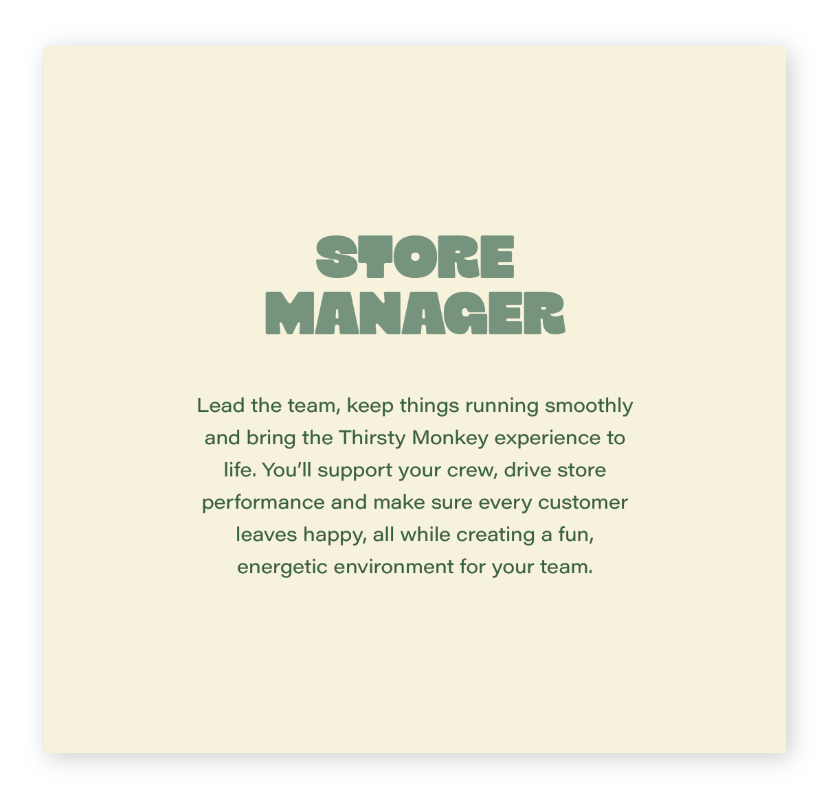 Store Manager
