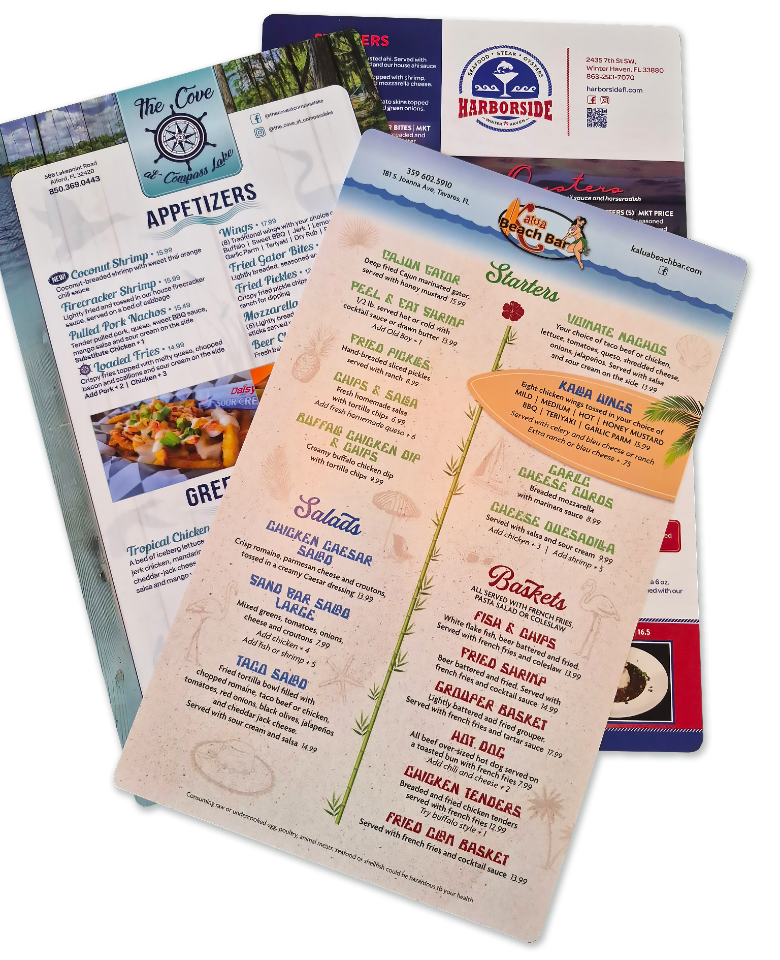 8.5 x 14 Menus