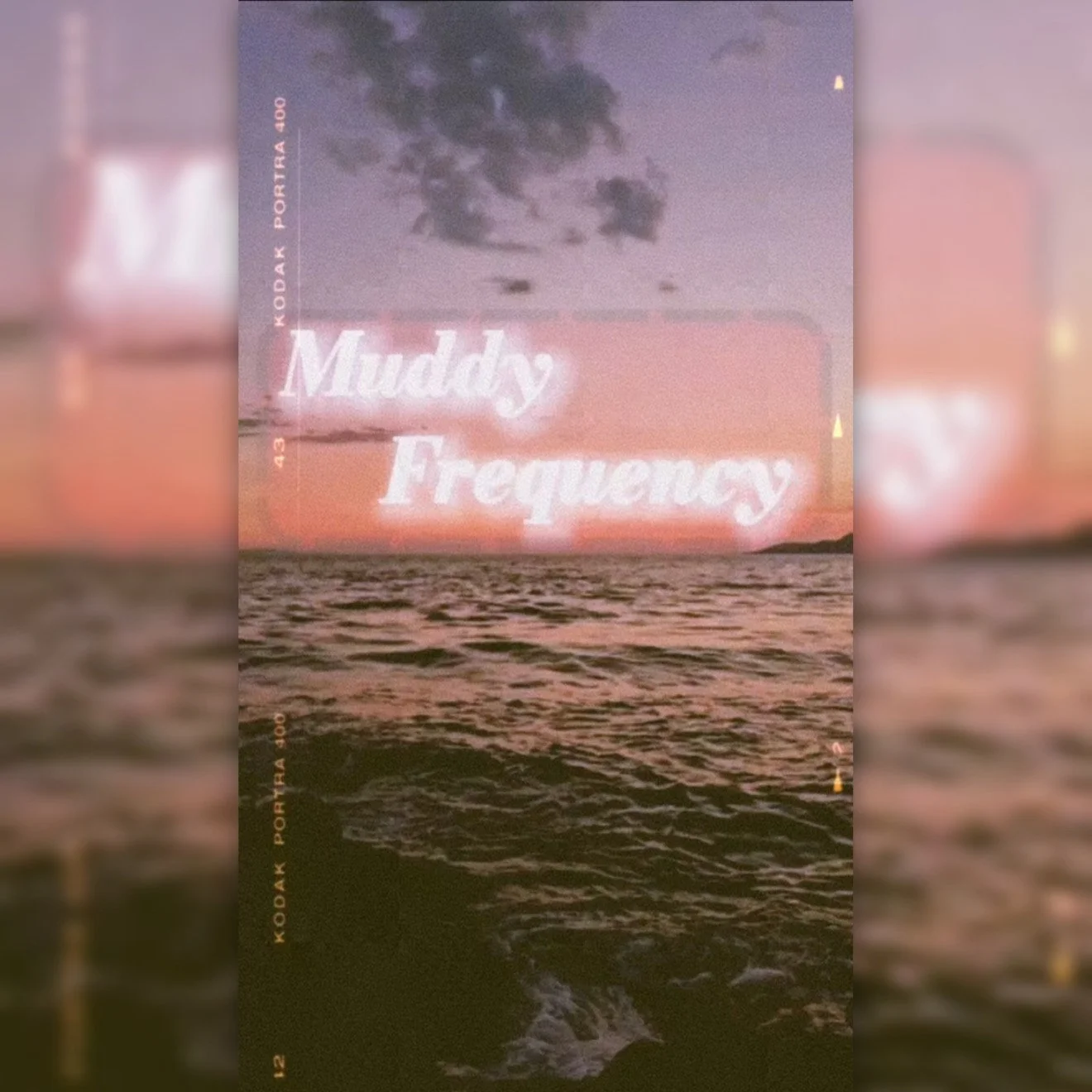 Abstract digital artwork featuring soft, wave-like textures and hazy light, representing the visual essence of the song 'Muddy Frequency'.