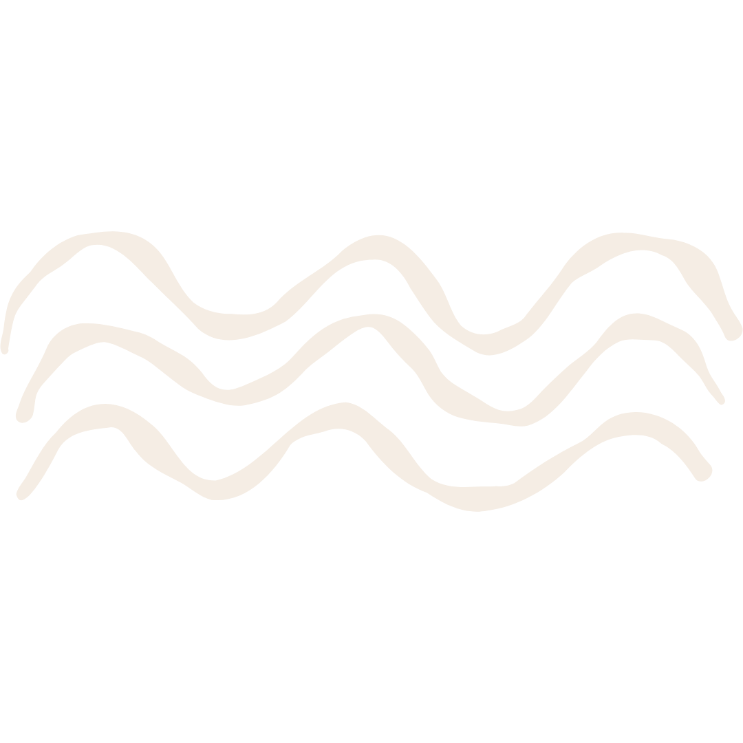 Four wavy lines arranged horizontally on a black background.