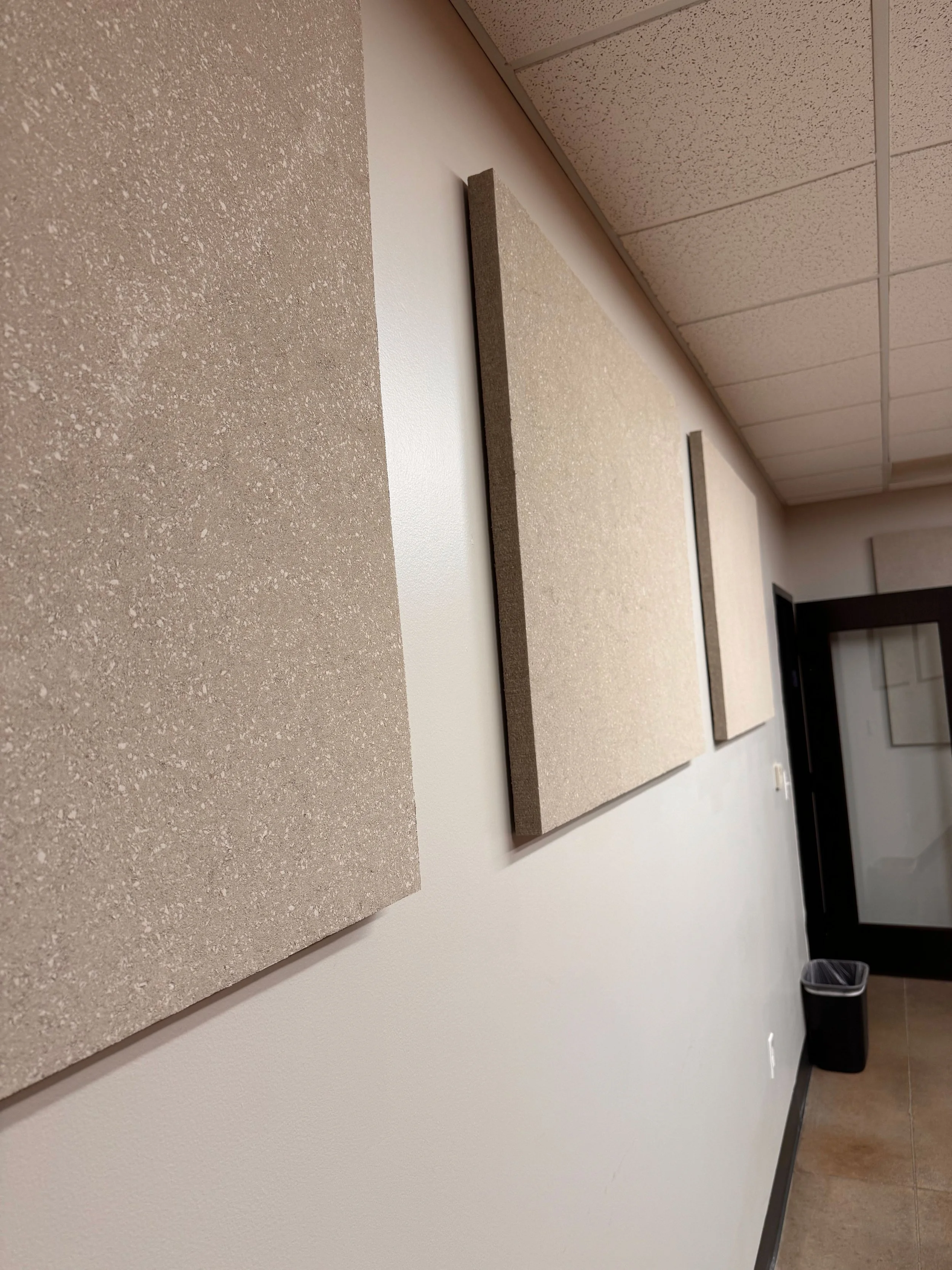Acoustic pannel installation
