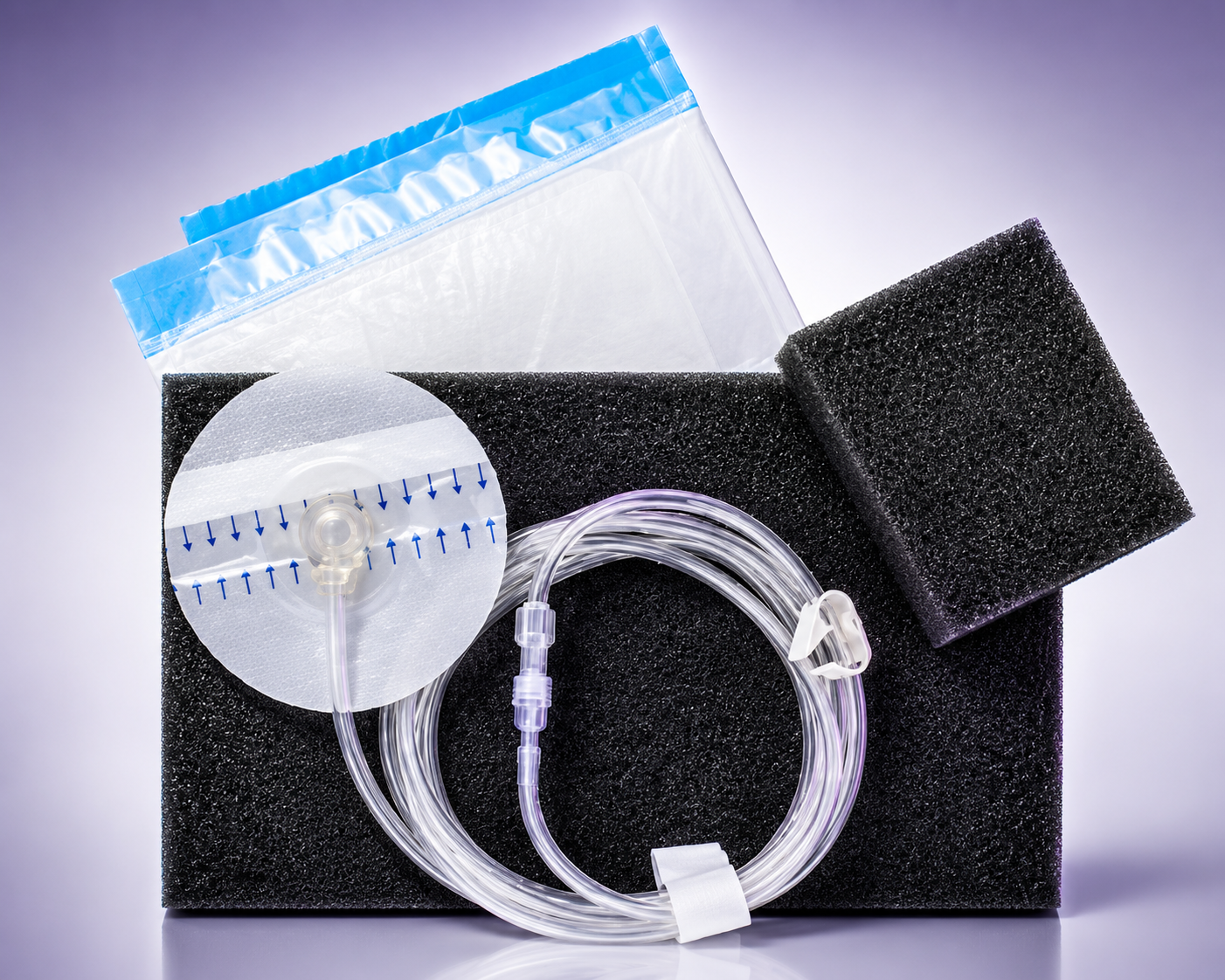 extriCARE® 2400 & 3600 Negative Pressure Wound Therapy (NPWT) foam dressing kit  -  (BOX OF 15)