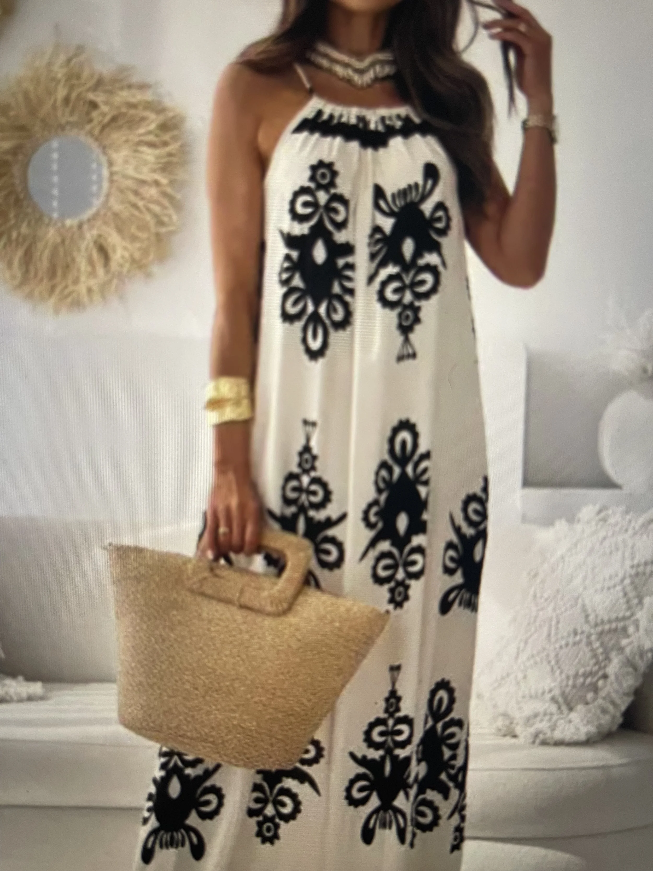 Halter Neck Maxi Cami Dress