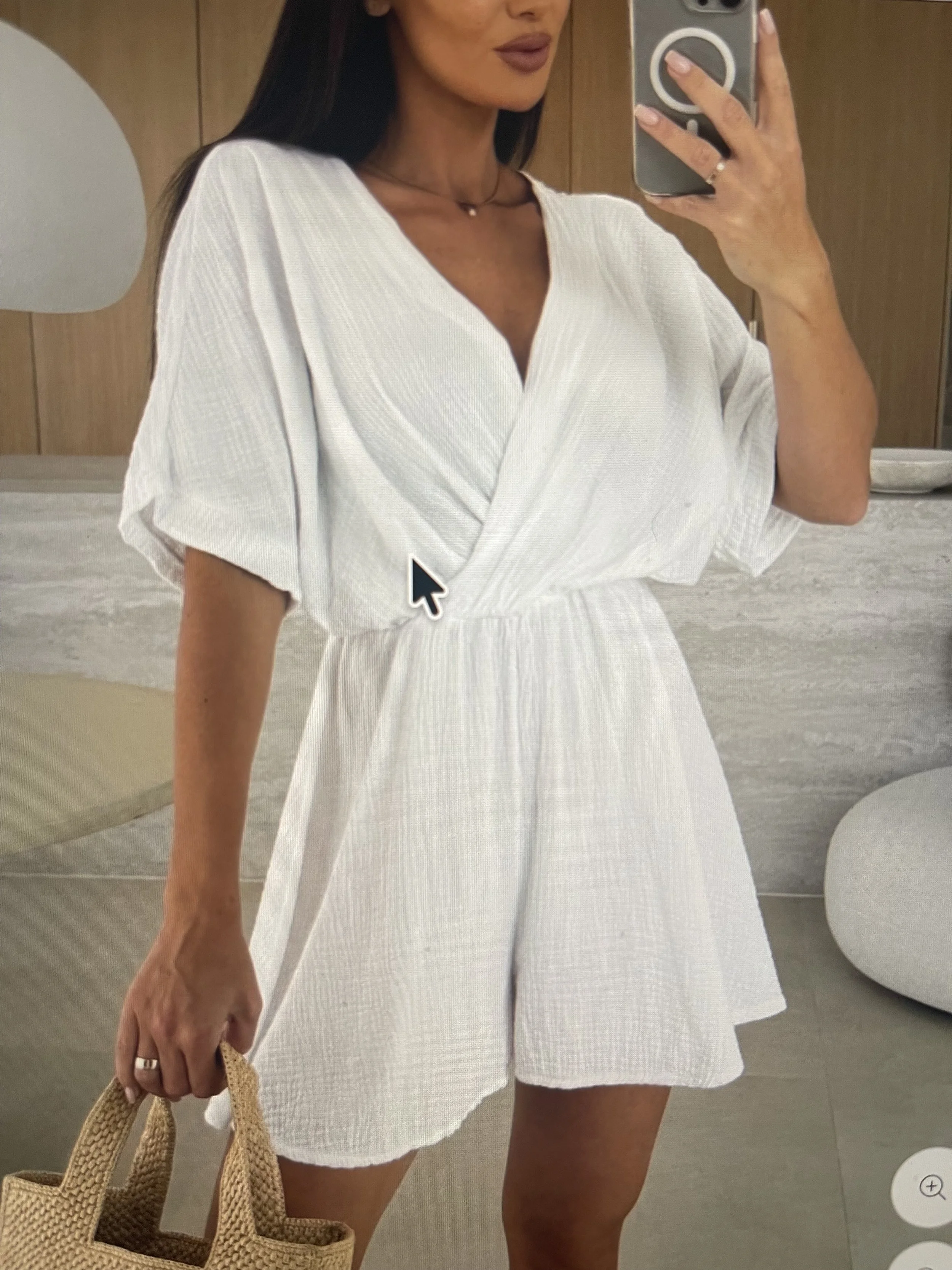 Summer V-Neck Chic Casual Romper