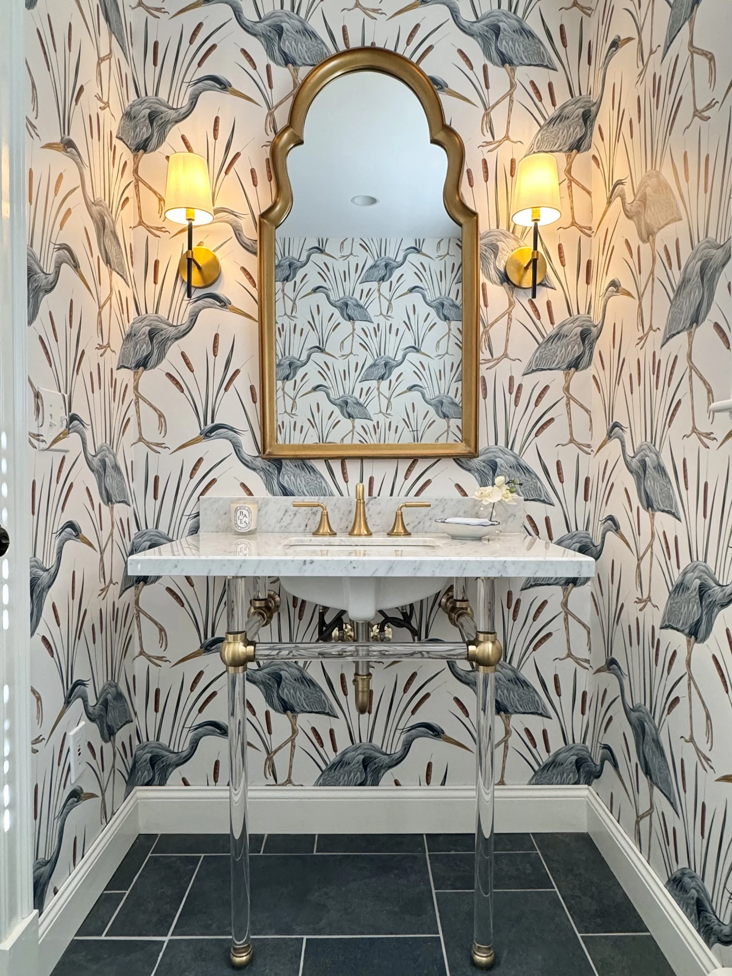 The Guest Bathroom 
~ design elements by Emilie Hatch Interiors