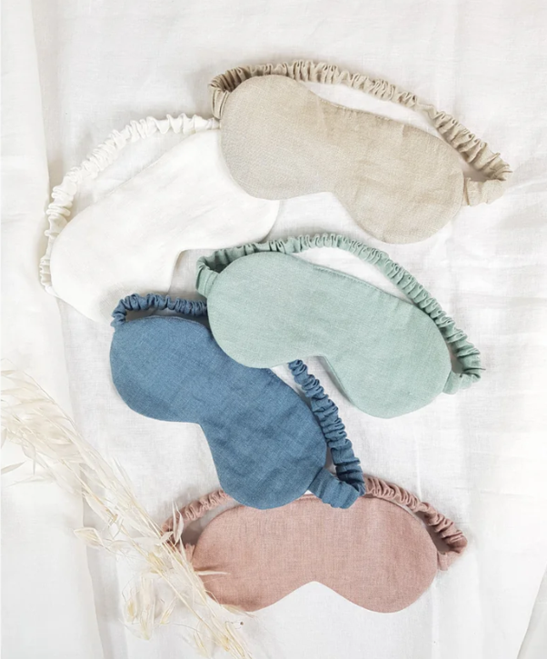 Sustainable linen travel sleeping mask from lemoor