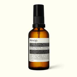 Immediate moisture facial hydrosol sustainably made by Aesop hand and body care