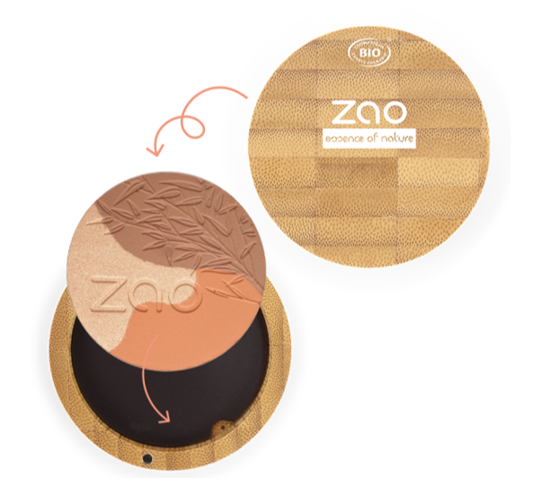 Mosiac powder bronzer sustainably made by Zao