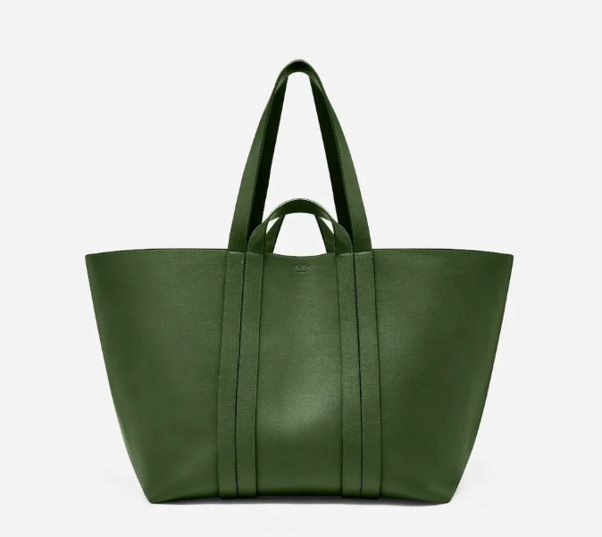 XL Tote Forest Green weekend bag sustainably made by Been London