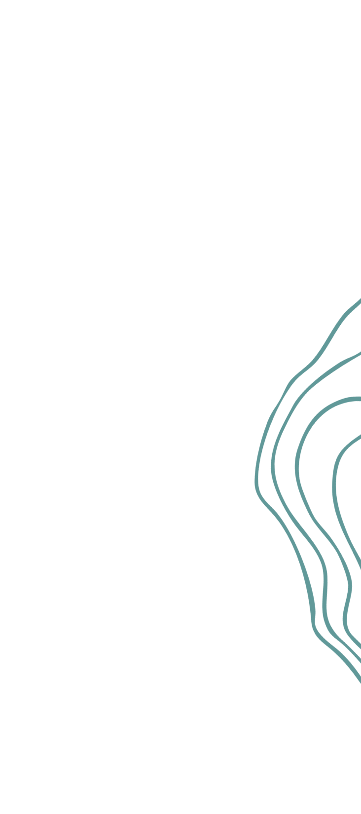 A map with topographic contour lines, showing a mountainous or hilly terrain.