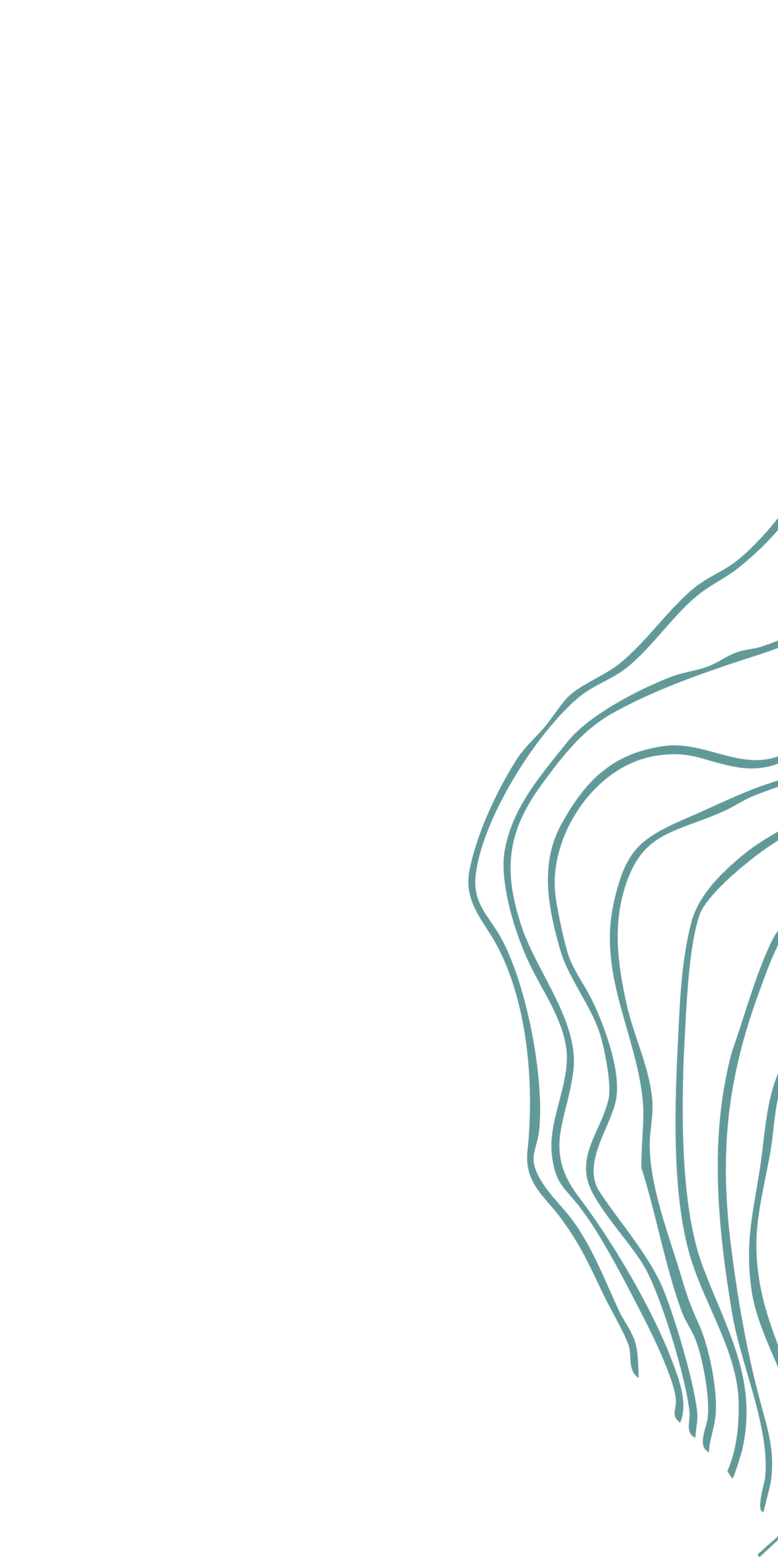 Close-up of a dark background with a pattern of teal-colored contour lines on the right side, resembling topographic map lines.