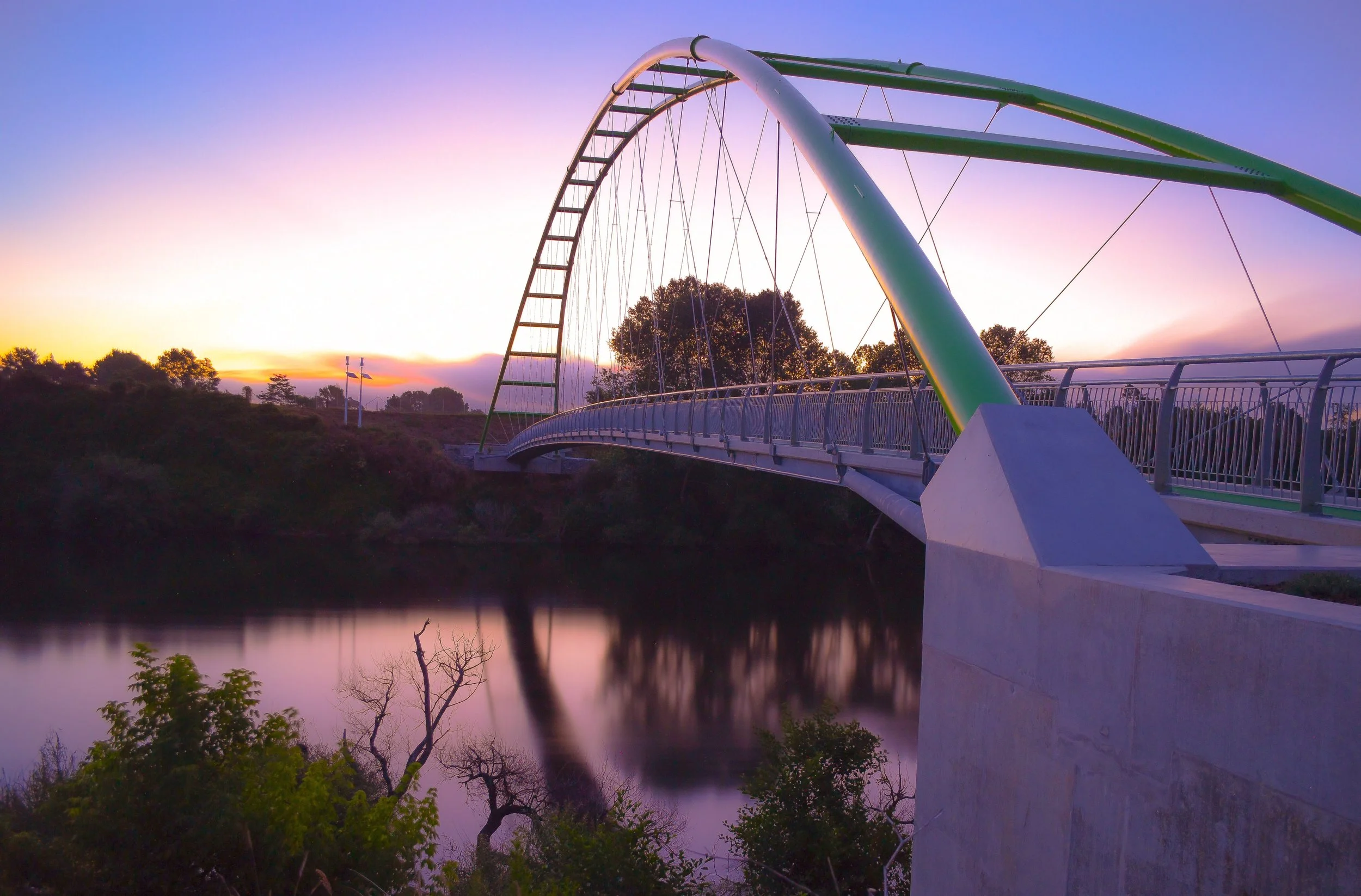 Te Awa River Ride Bridge Waikato PAUA Architects