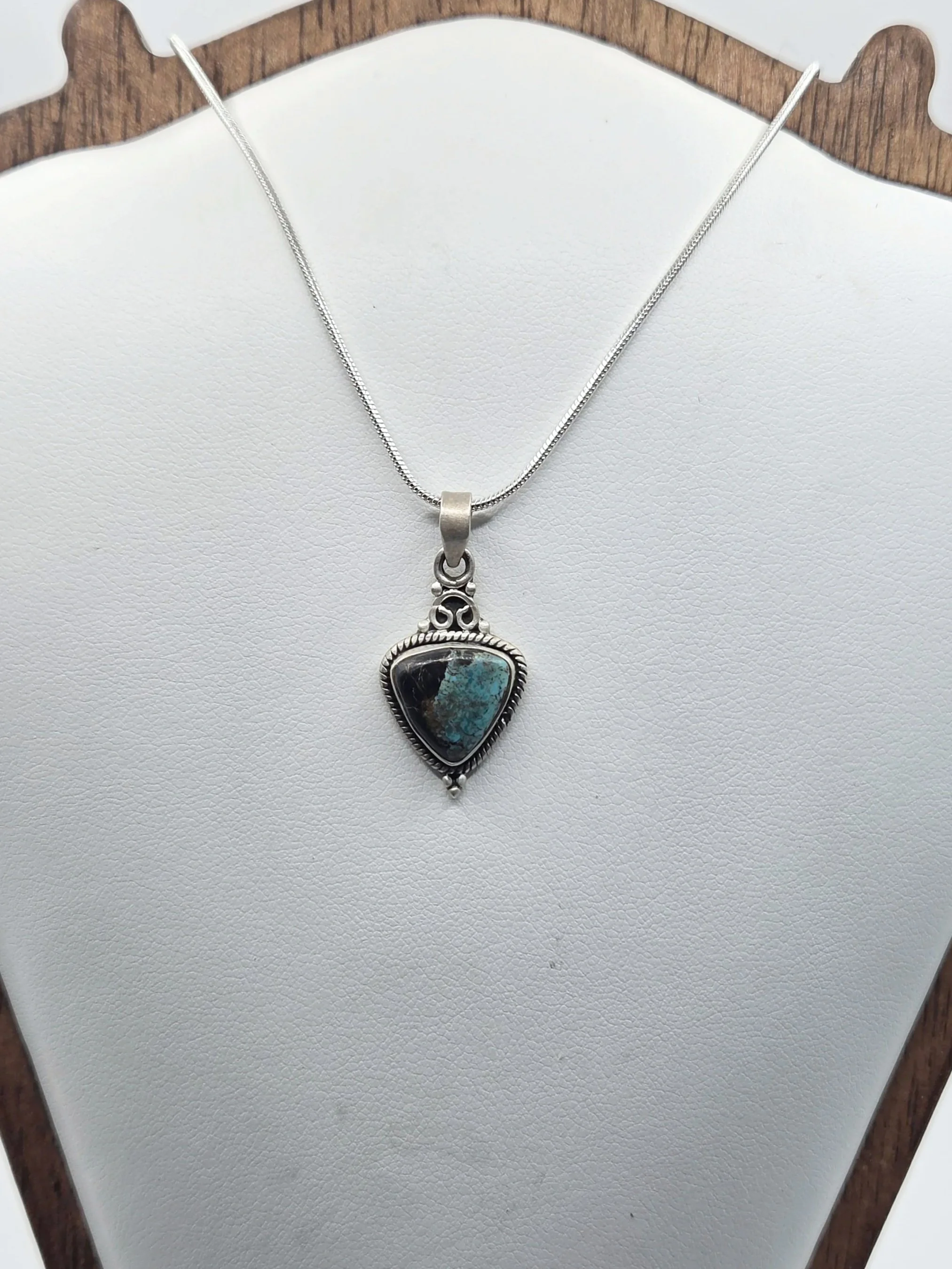 Dainty Sterling Silver Blackjack Necklace #2