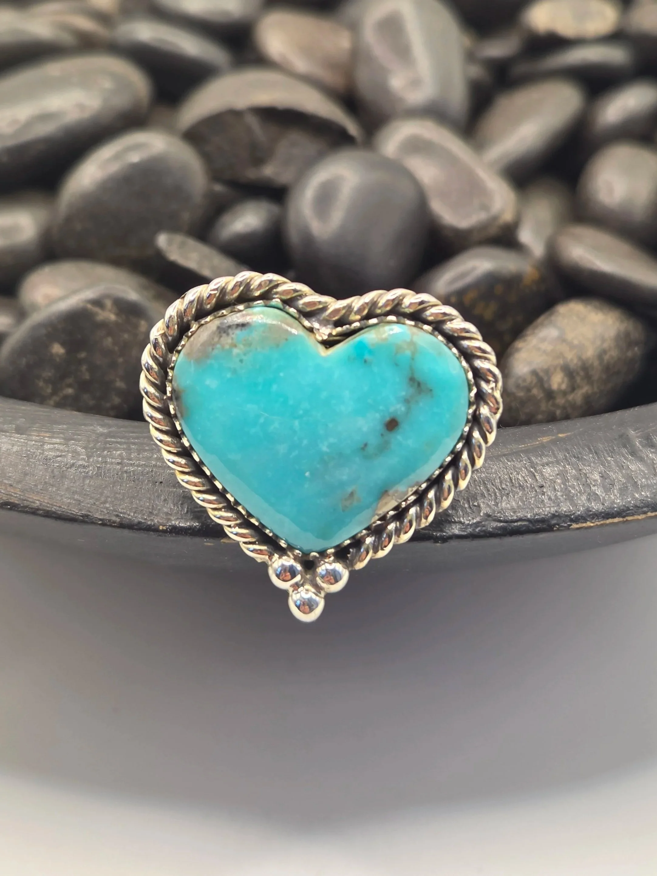 Sterling Silver Large Heart Ring