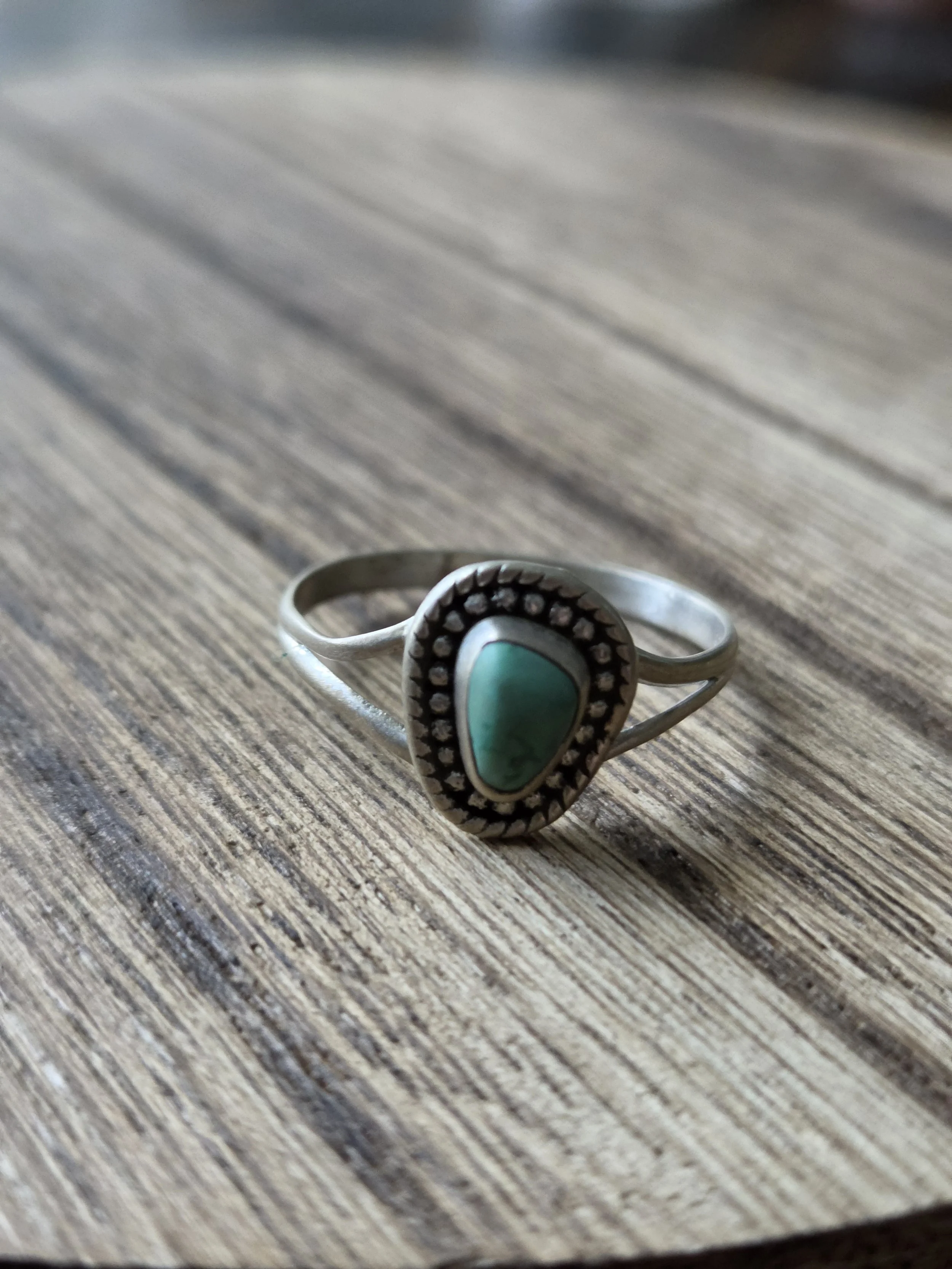 Sterling Silver Sonoran Gold Turquoise Ring - Size 8 1/2