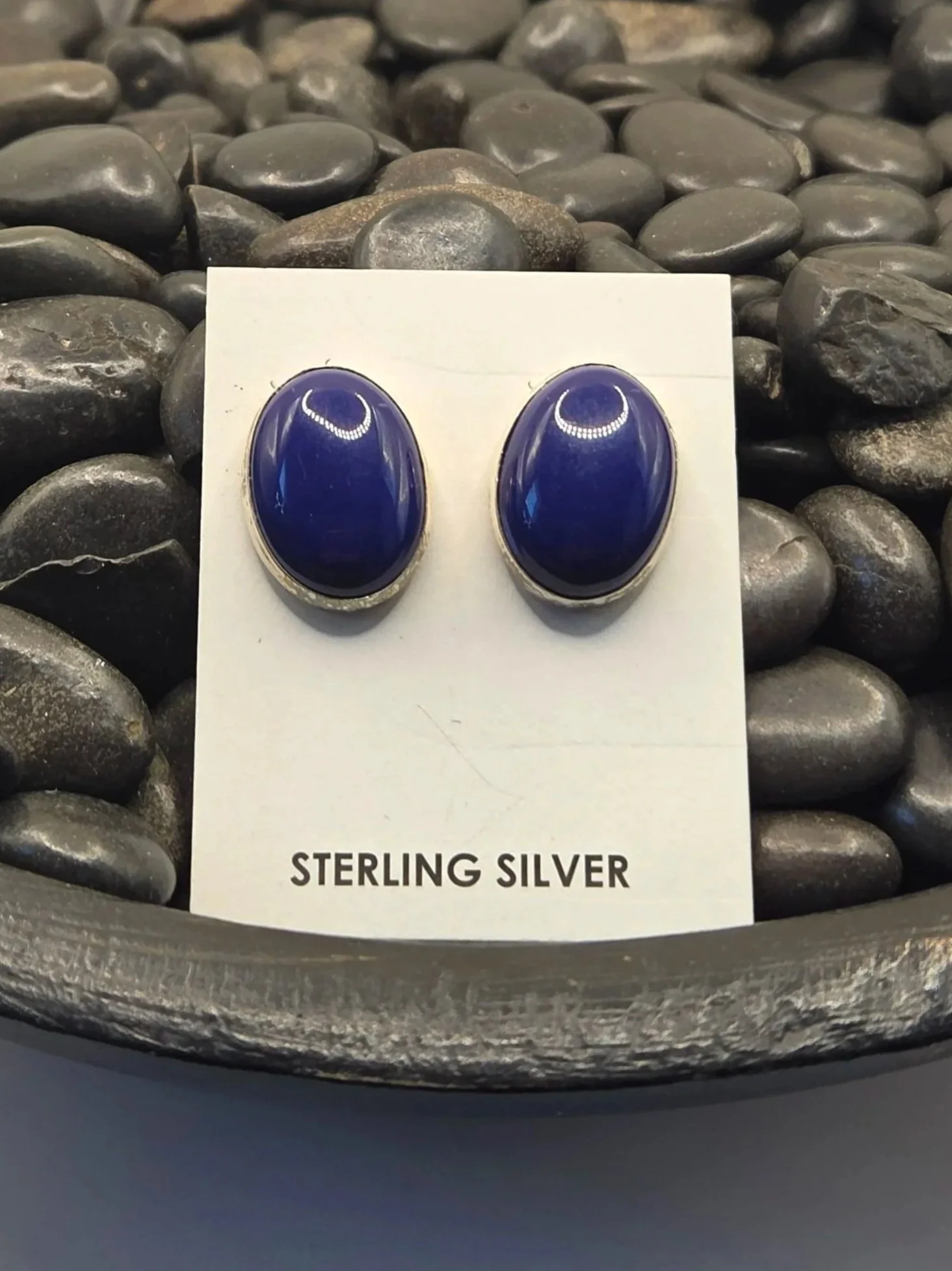 Sterling Silver Lapis Earrings