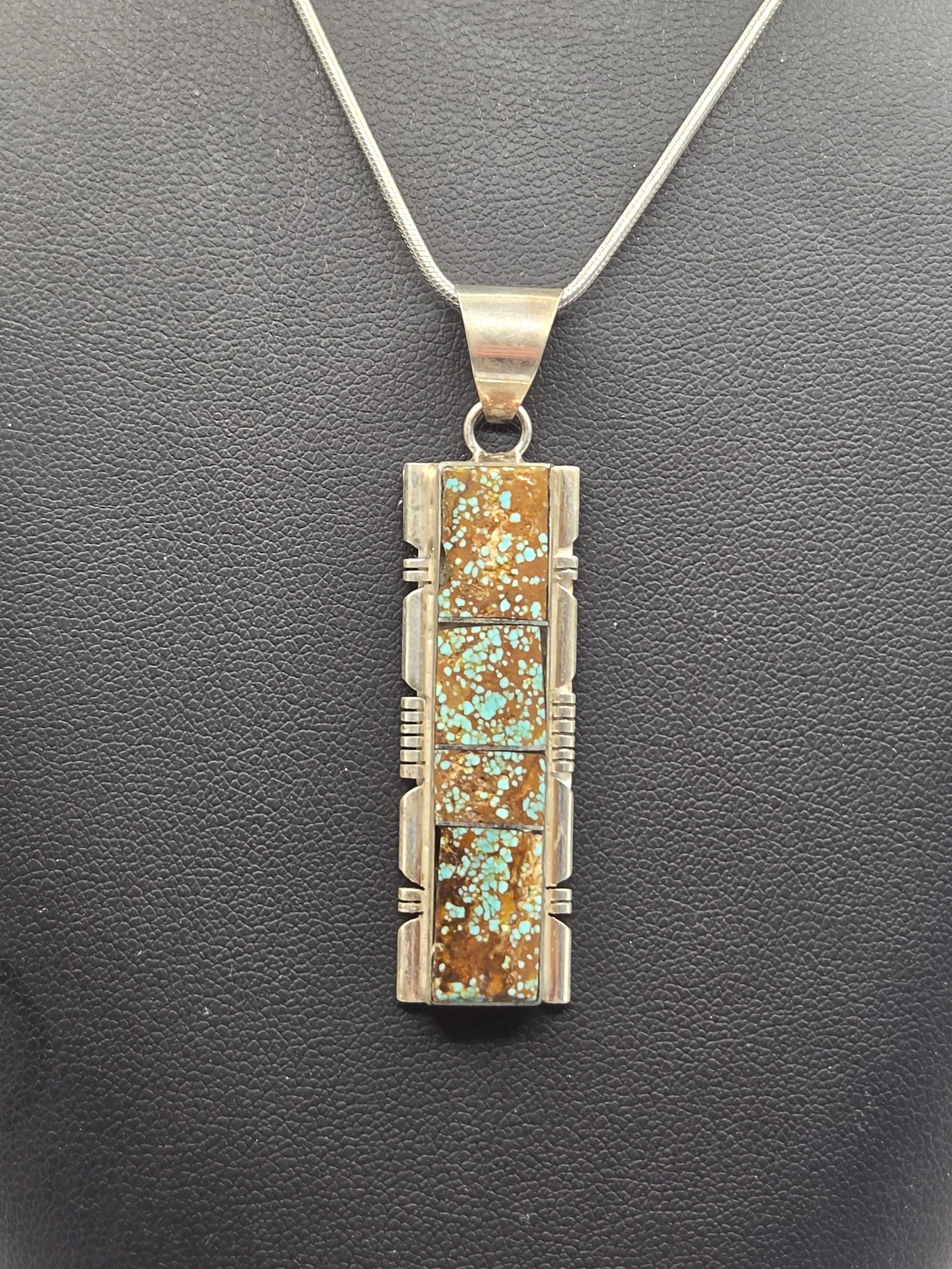 Sterling Silver Vertical Bar Necklace #4