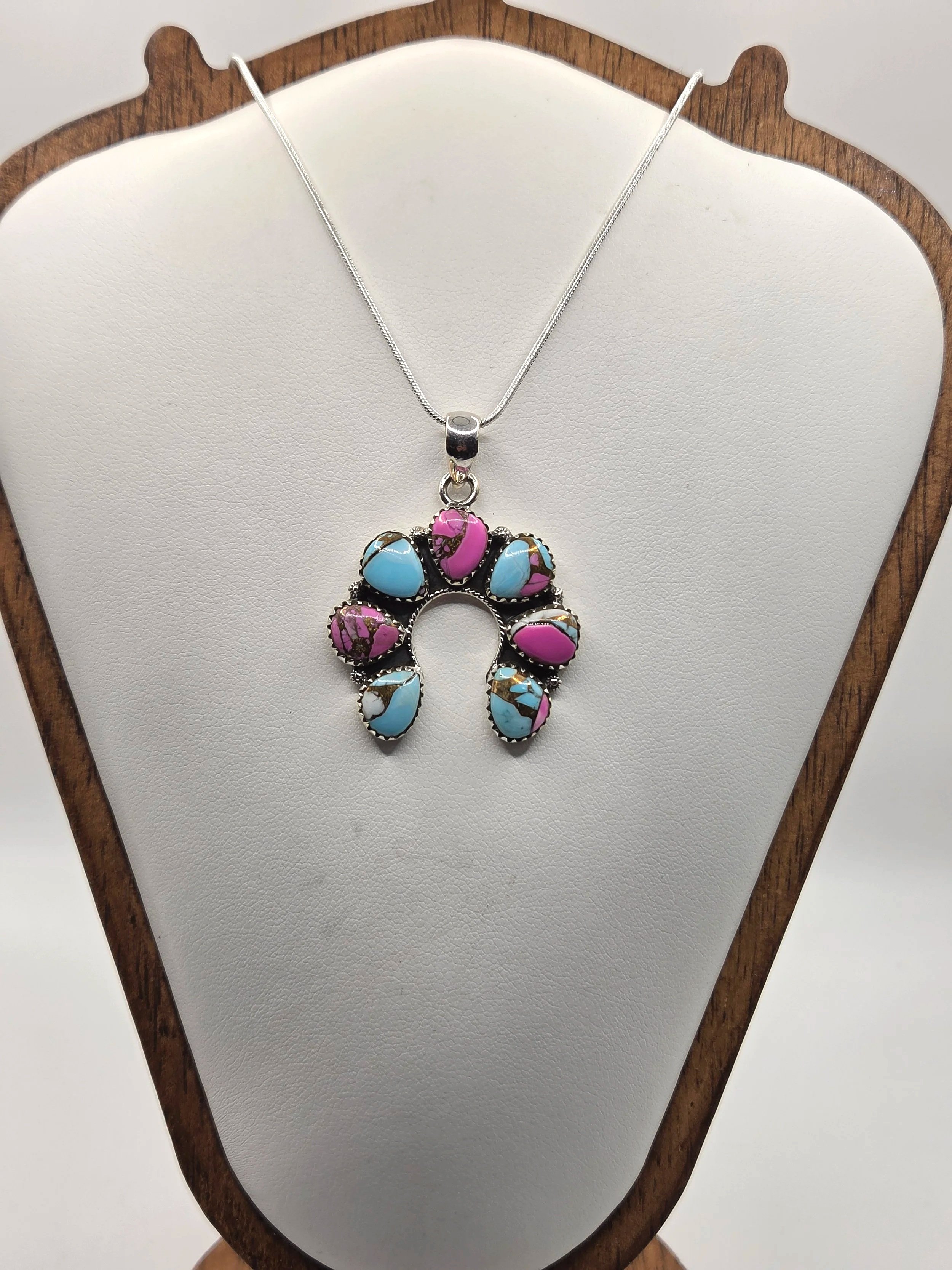 Sterling Silver Cotton Candy Naja Necklace #1