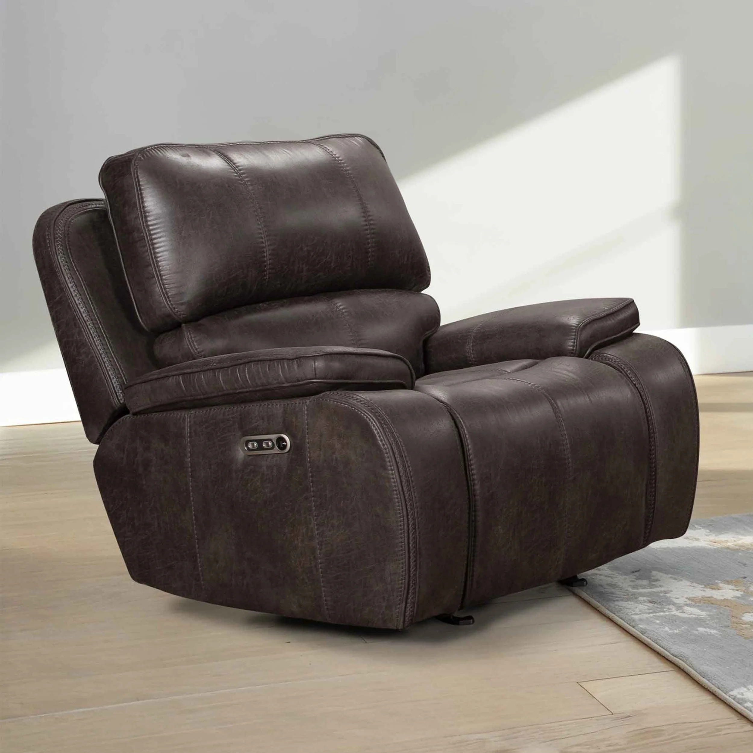 BROOKINGS GLIDER RECLINER-CHARCOAL