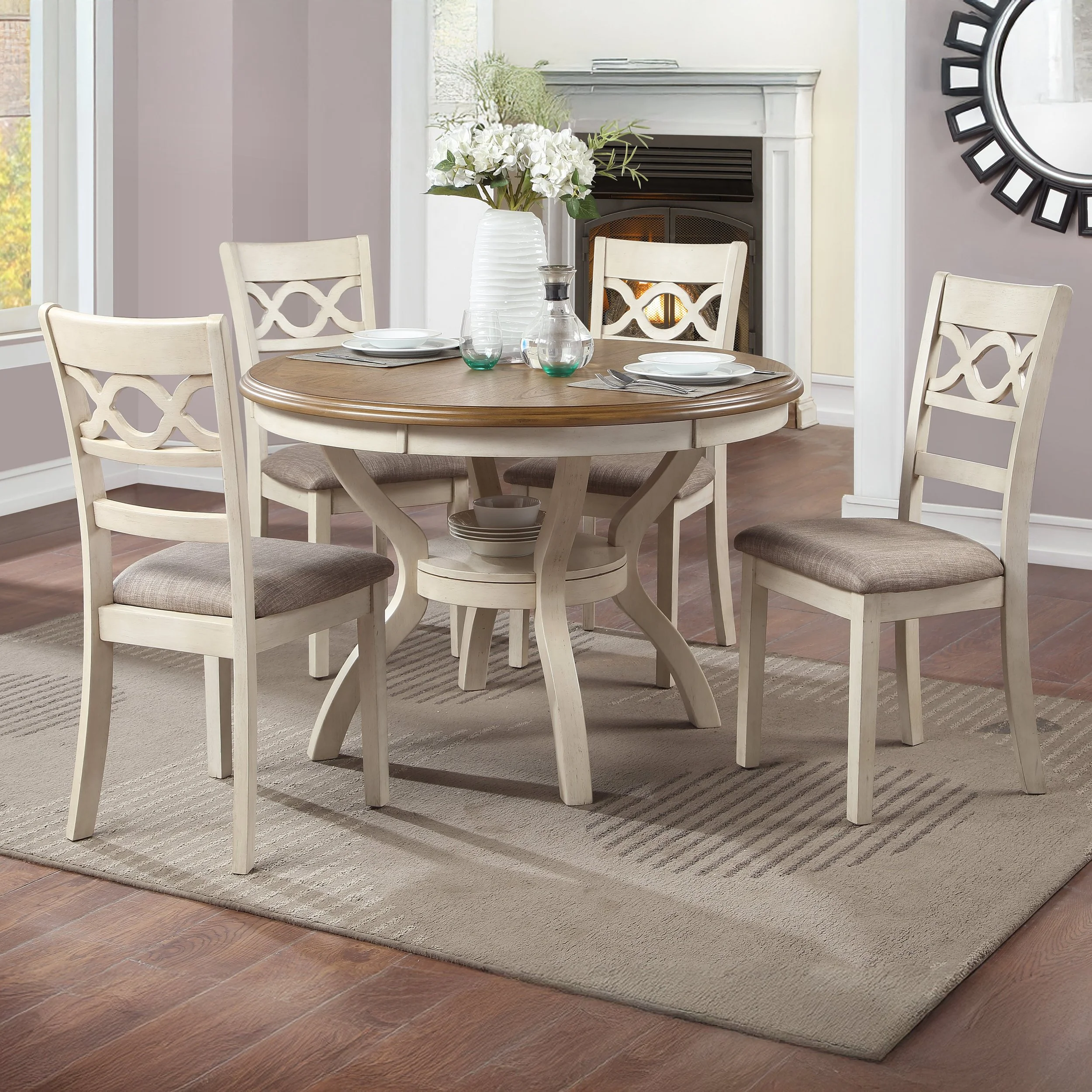 Cori 5pc Dining Set (Table, 4 chairs)