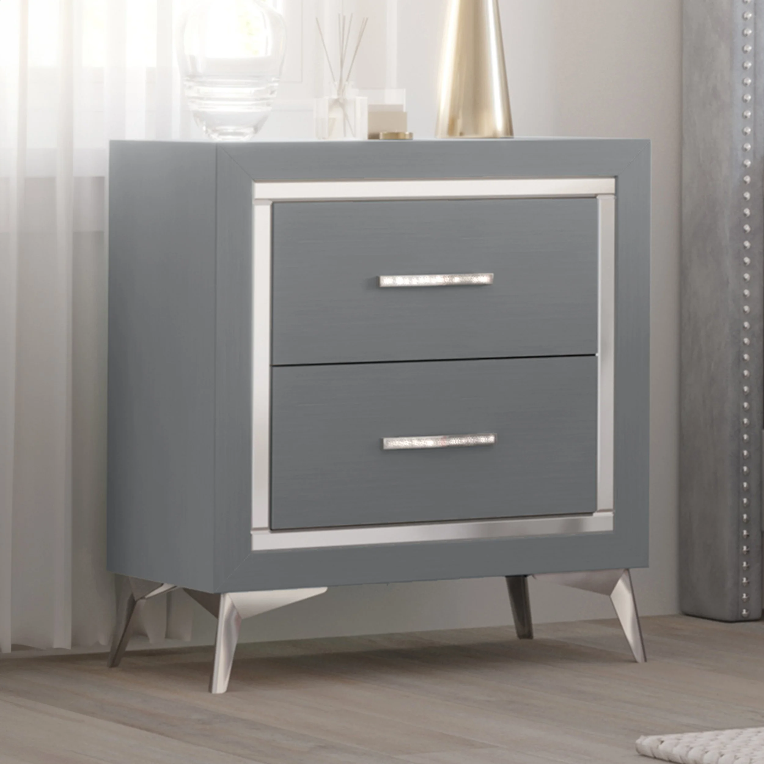 Huxley Gray Nightstand