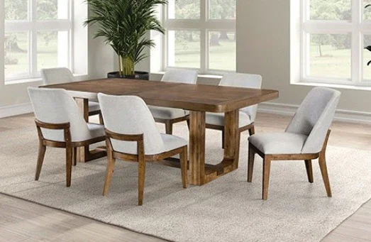 Mandal 7pc Dining Set (Table, 6 chairs)