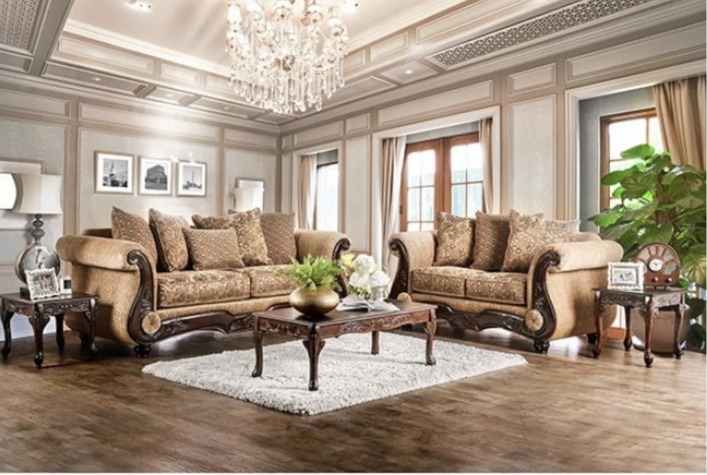 Amanda 2pc  Set (Sofa & Loveseat)