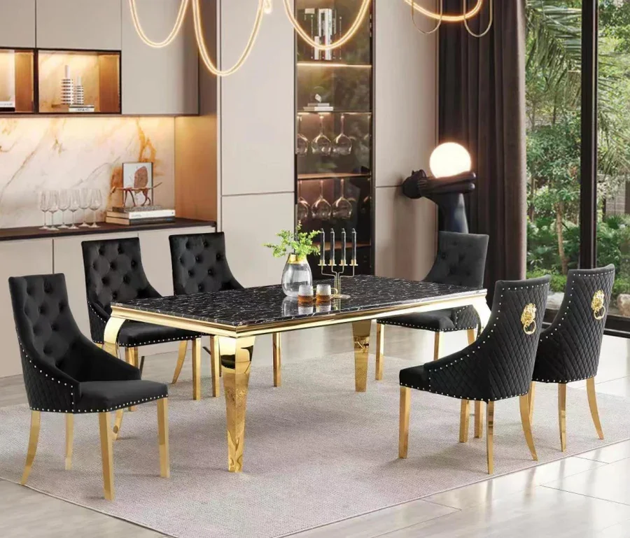 D1006 MCF 7pc Dining Set (Table, 6 chairs)