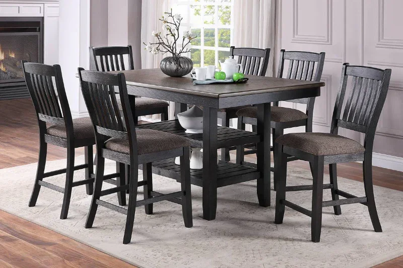 Conrad 7pc Counter Dining Set (Table, 6 chairs)