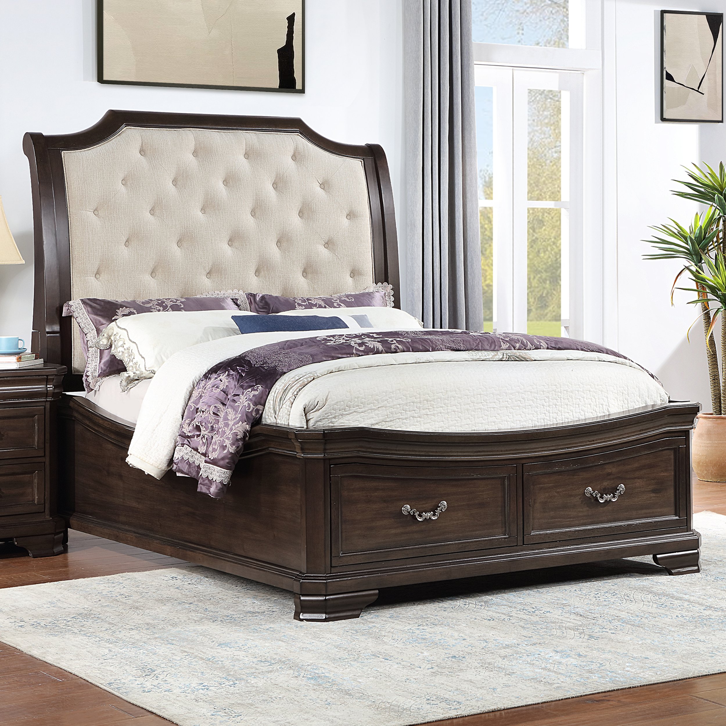 Lyndhurst Walnut Bed