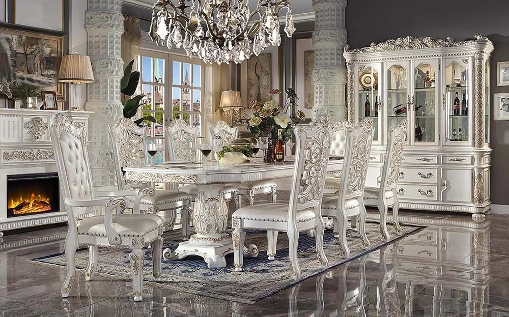 Vendome 7pc Dining Set (Table, 4 side chairs, 2 arm chairs)
